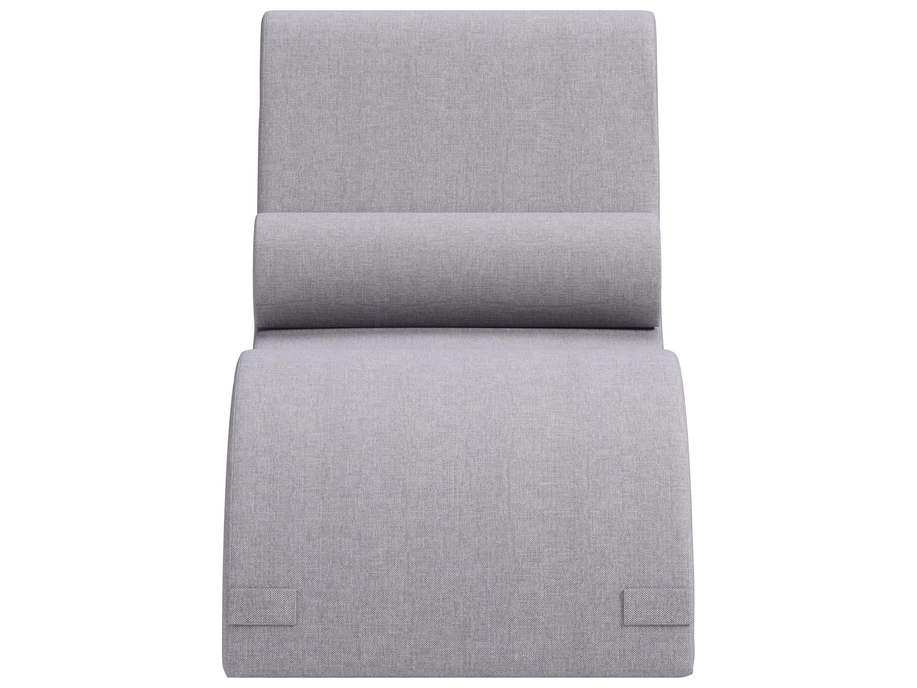 Zuo Outdoor Luanda Gray Polypropylene Cushion Chaise Lounge