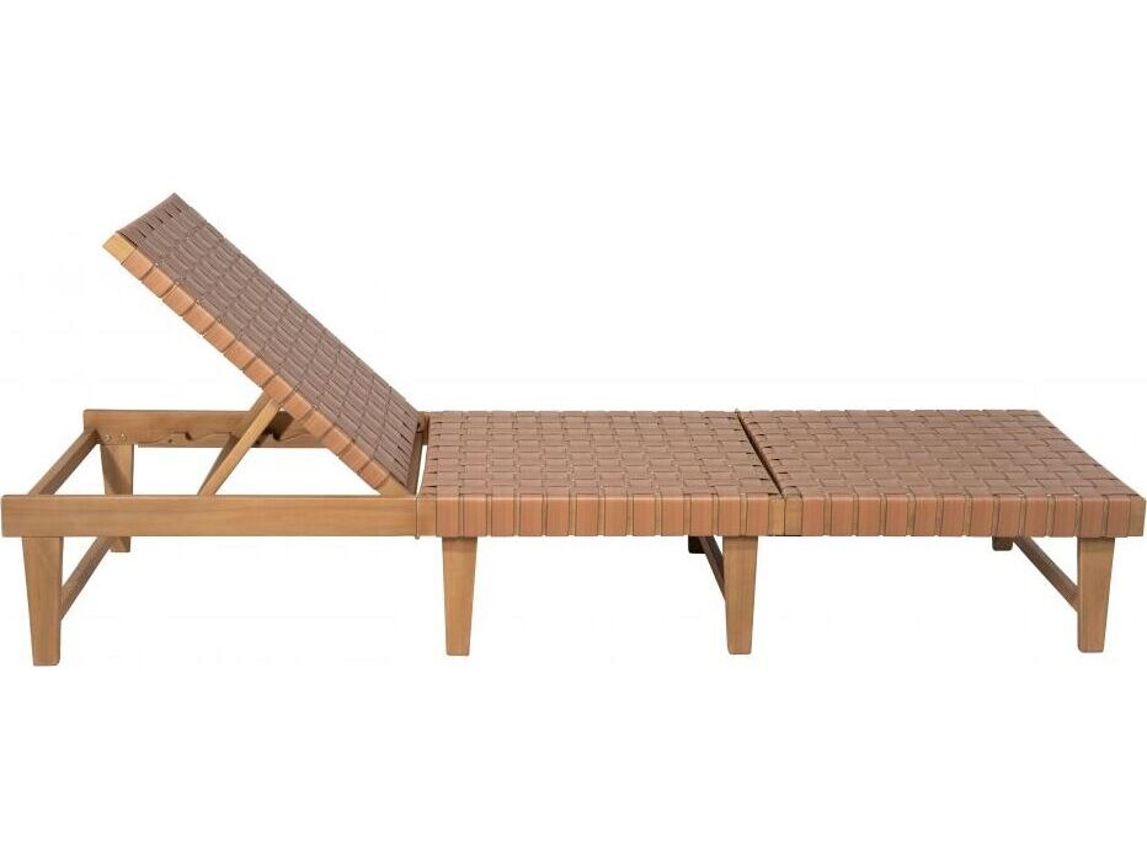 Zuo Outdoor Breath Brown Wicker Chaise Lounge