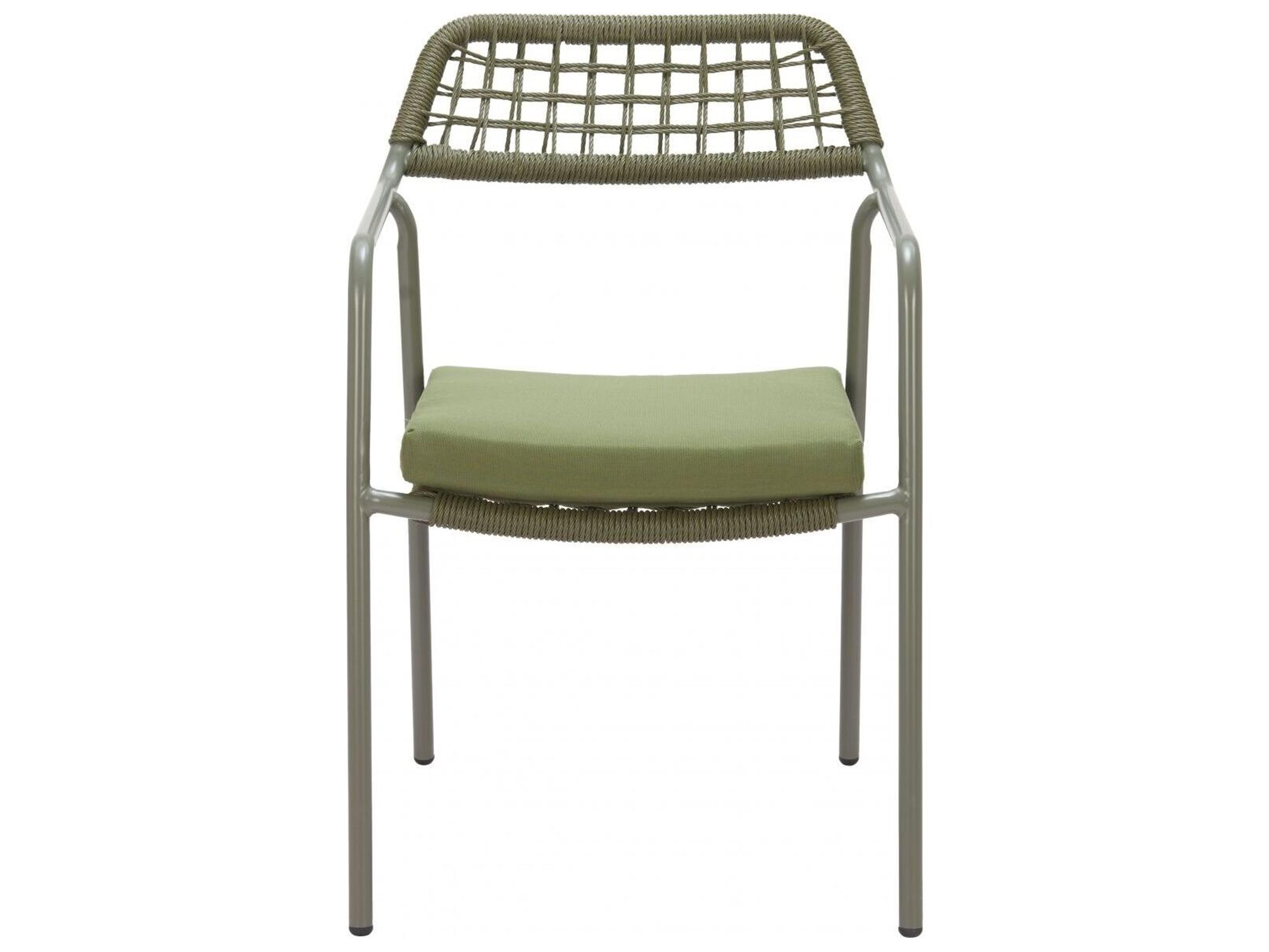 Zuo Outdoor Rio Green Rope Cushion Dining Chair