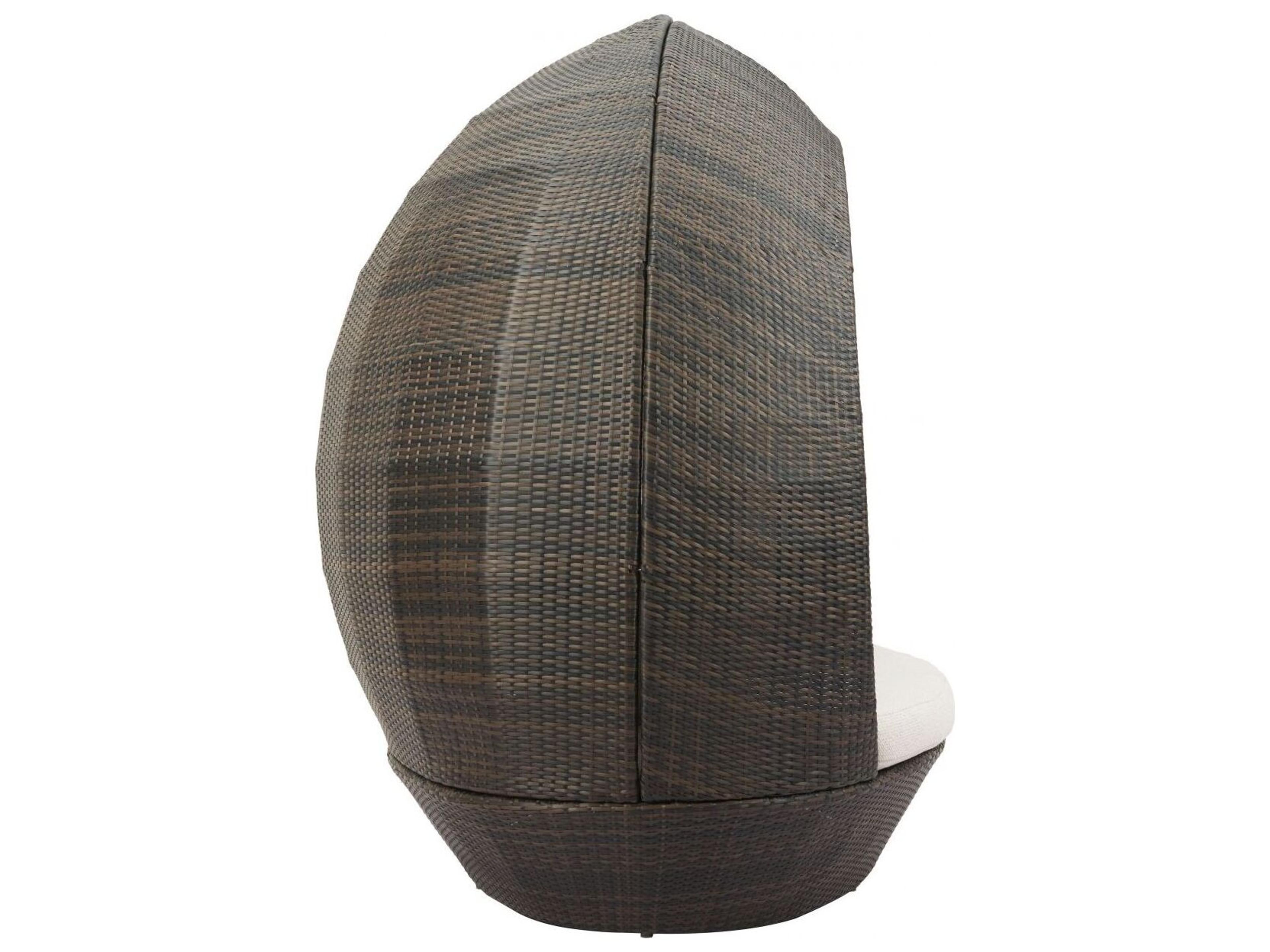 Zuo Outdoor Marisol Brown Beige Aluminum Cushion Lounge Bed