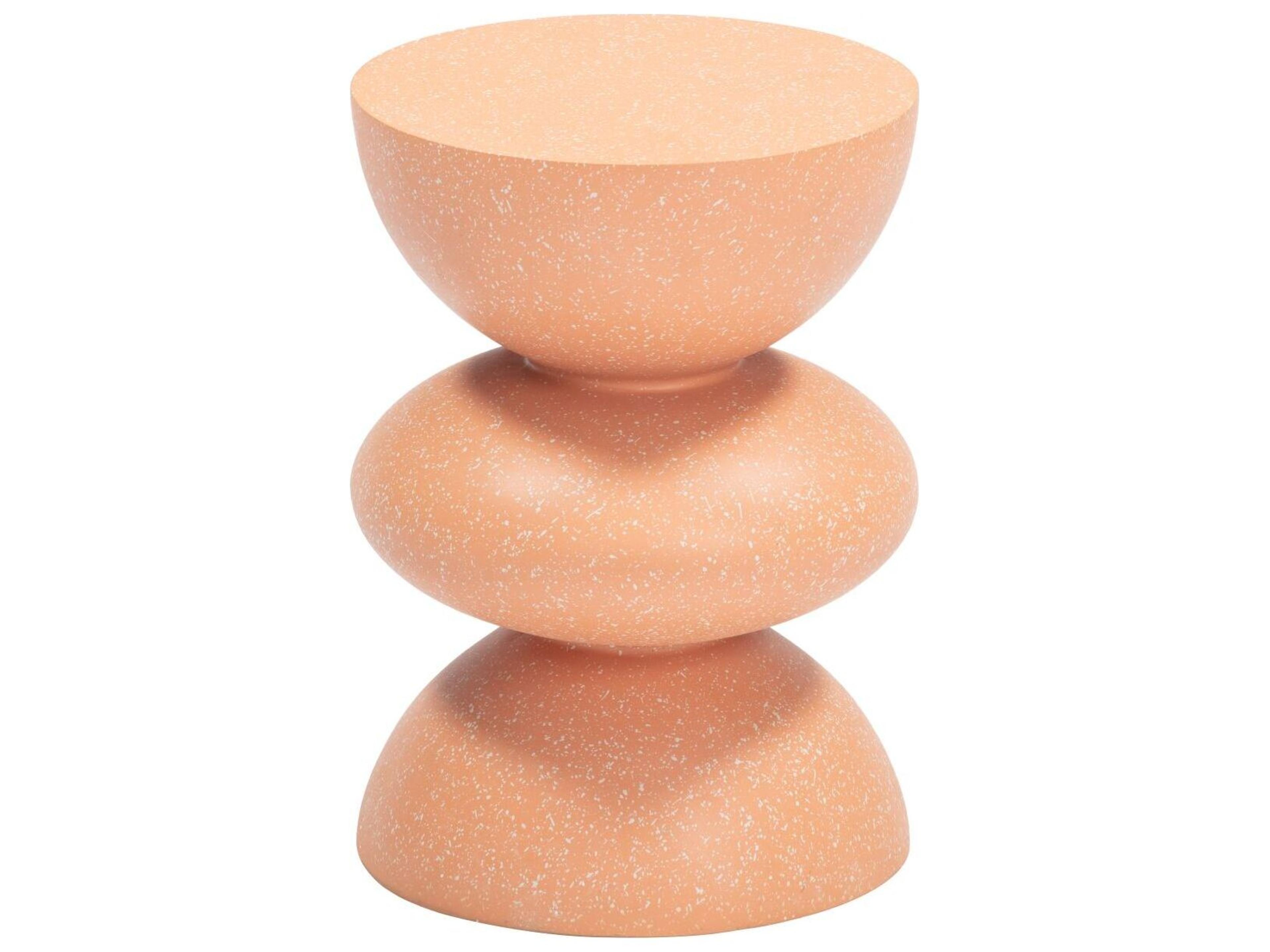 Zuo Outdoor Tressa Terracotta Concrete Round End Table