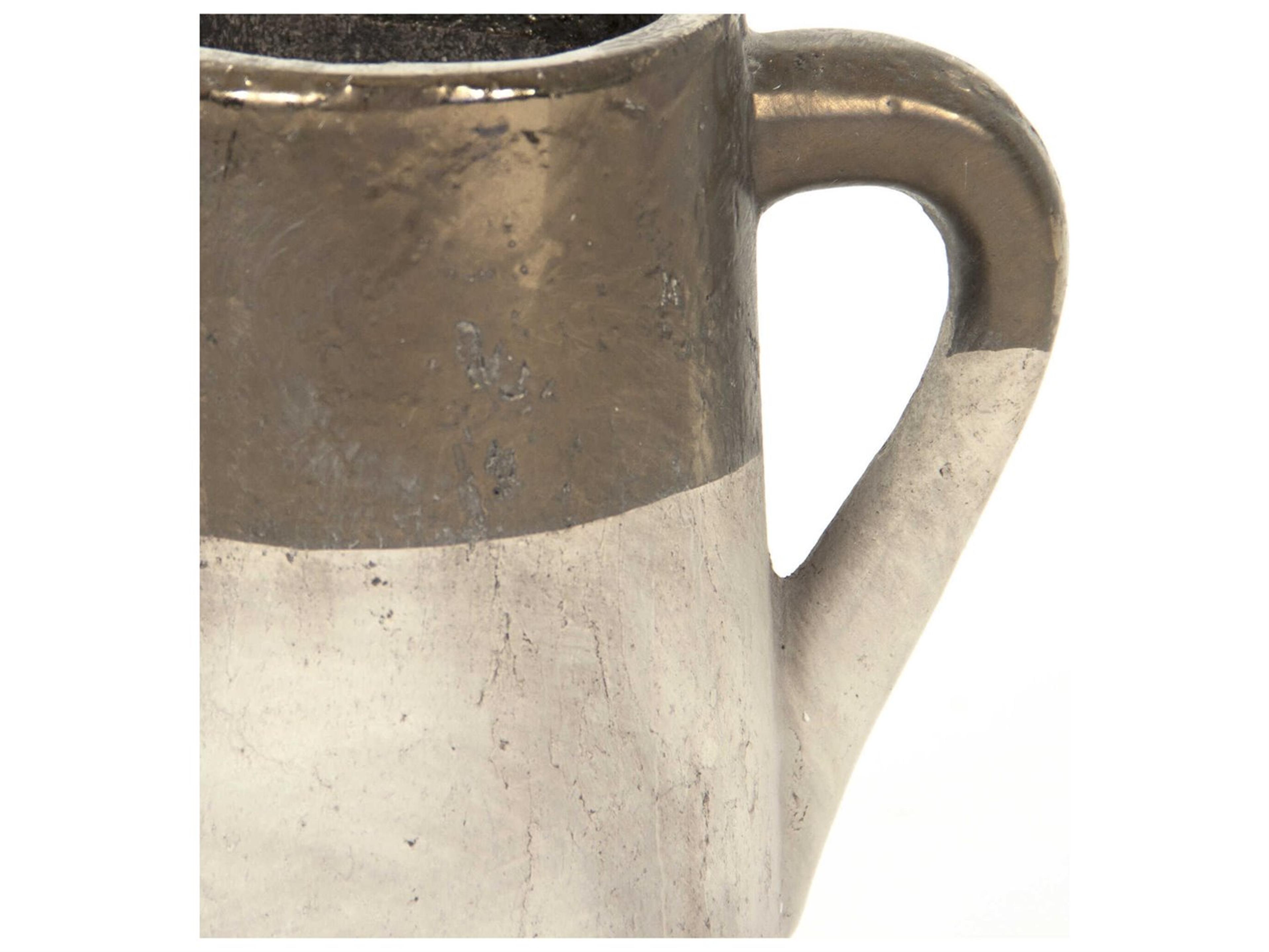 Zentique Gilded Top Unglazed Base Vase