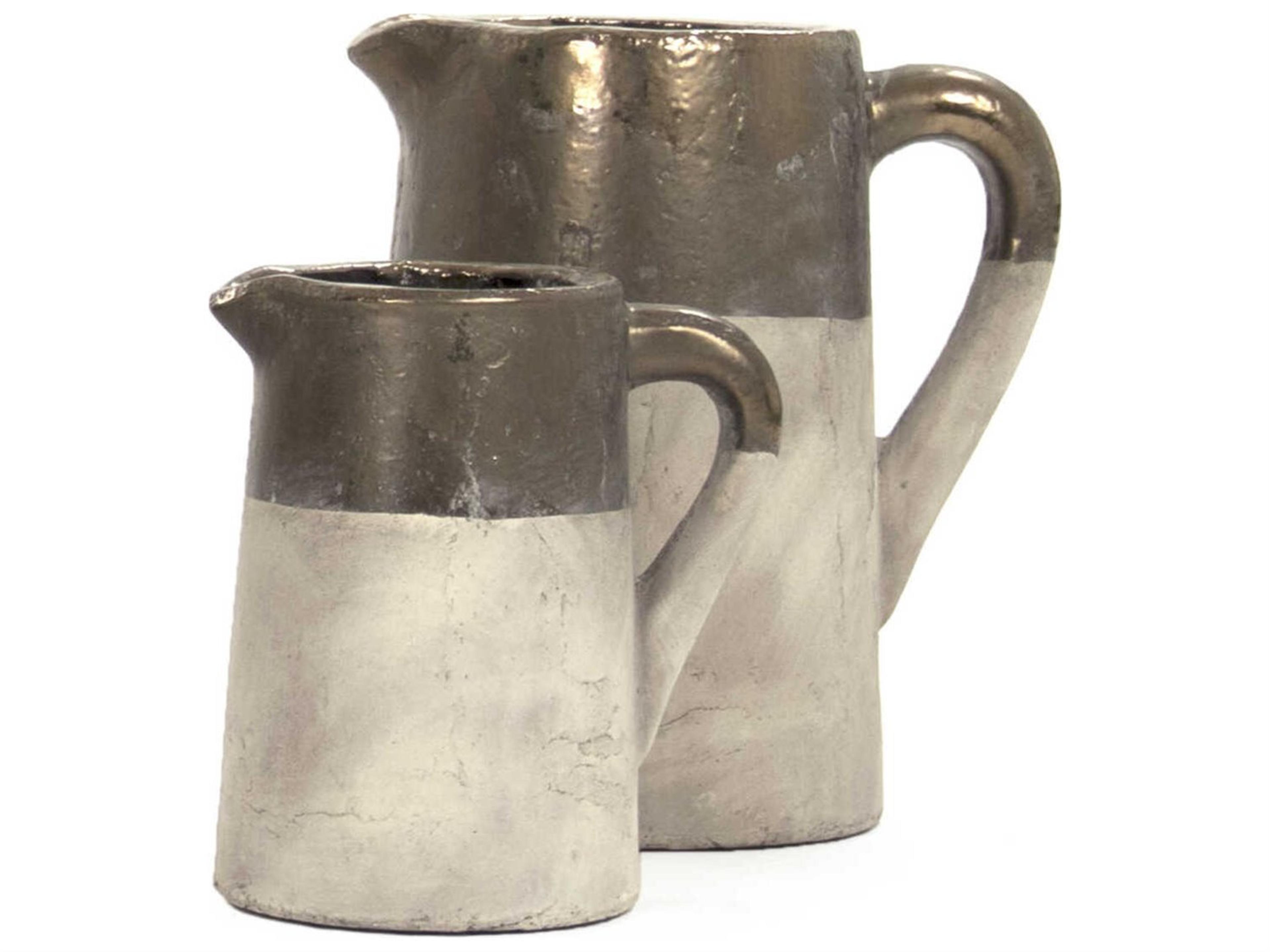 Zentique Gilded Top Unglazed Base Vase