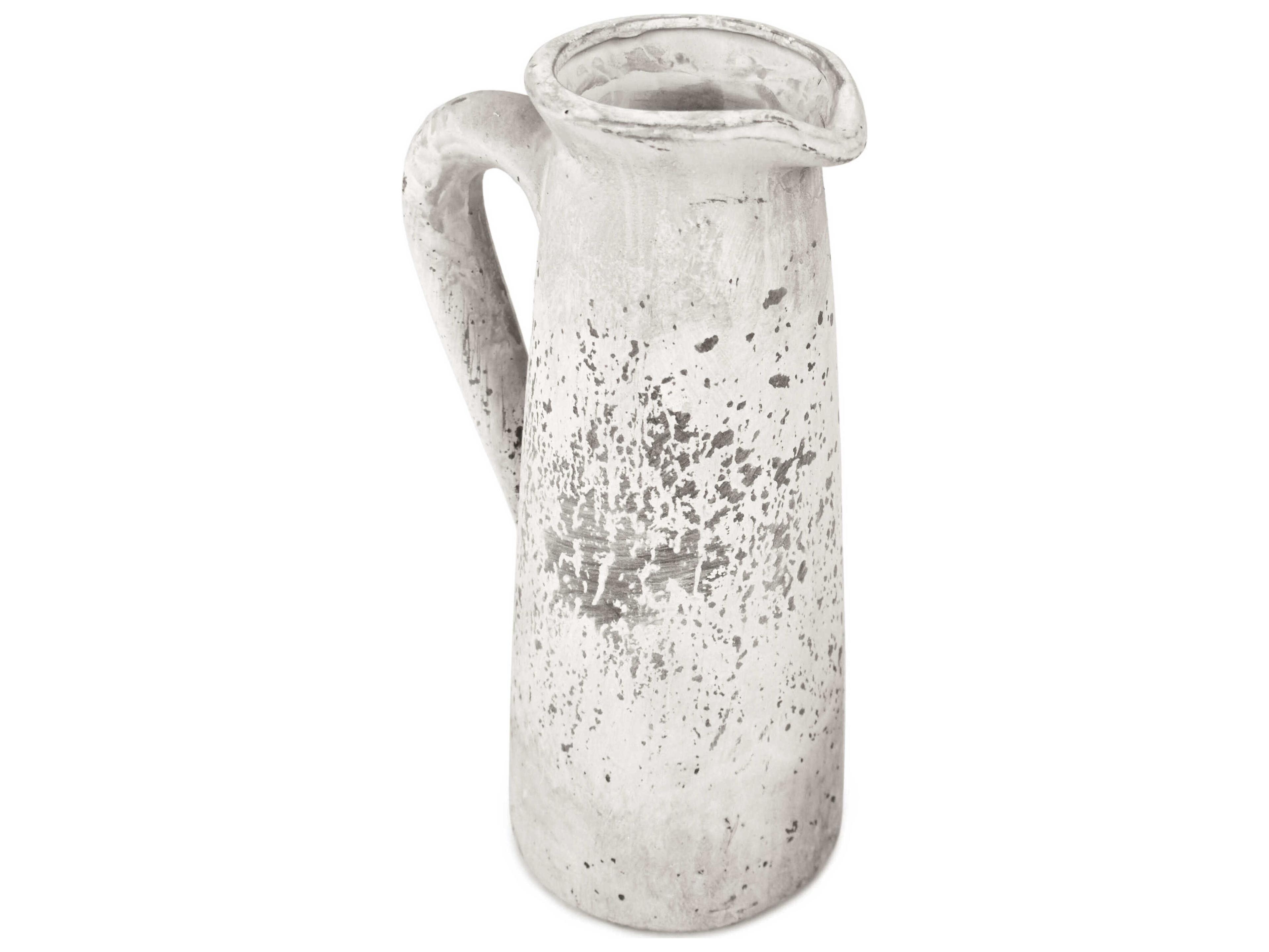 Zentique Distressed Grey Wash Vase
