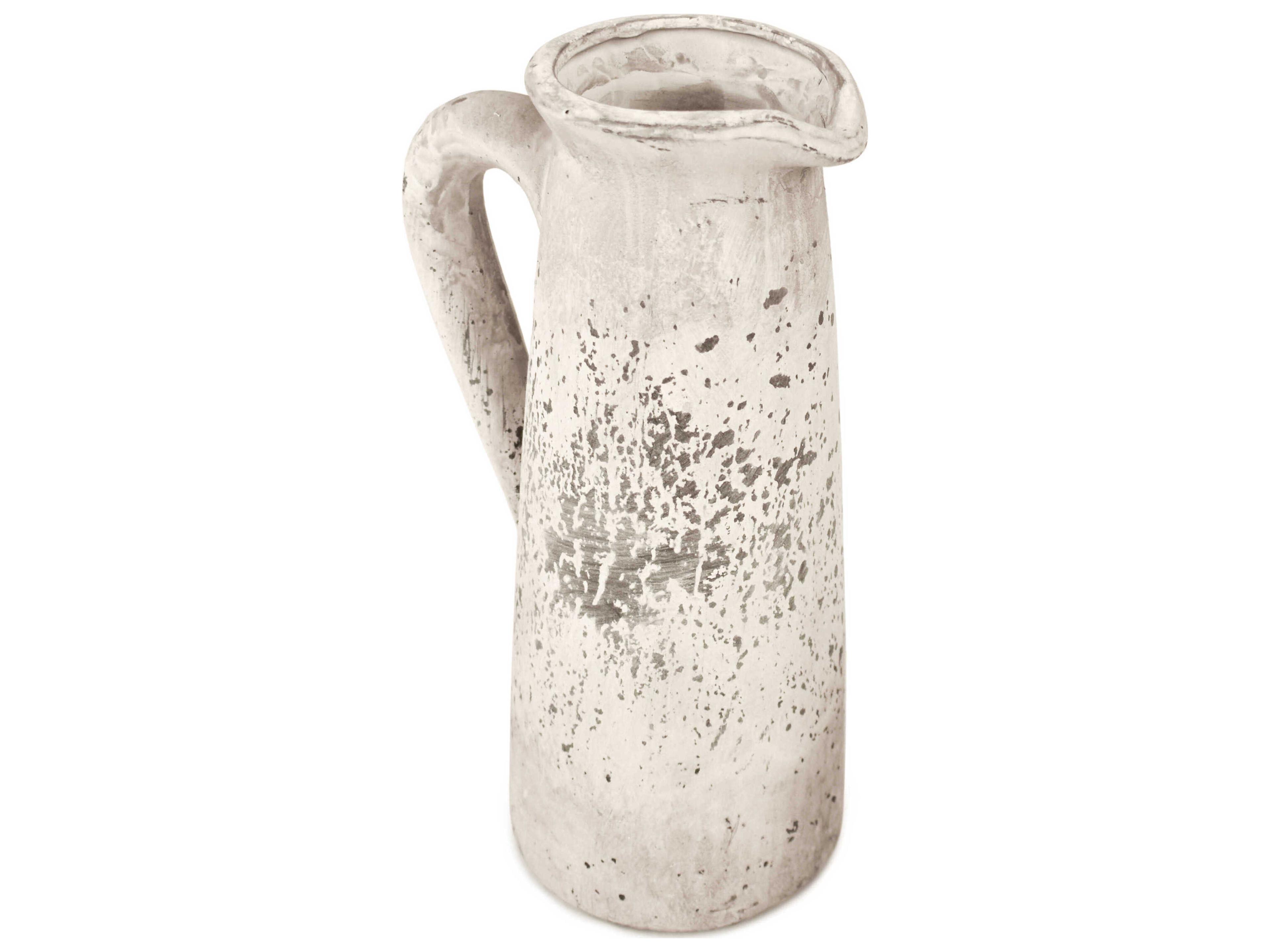 Zentique Distressed Grey Wash Vase
