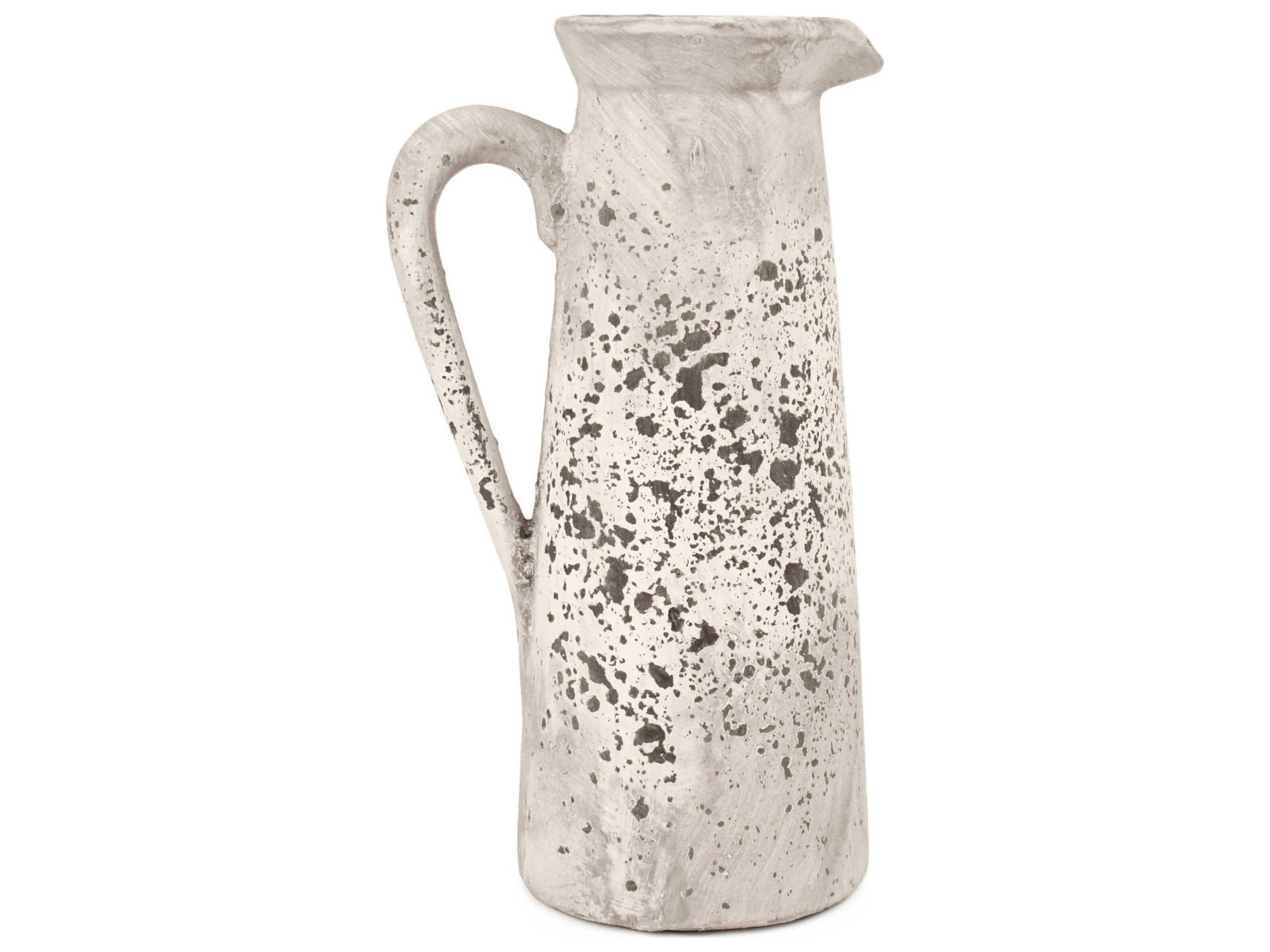 Zentique Distressed Grey Wash Vase