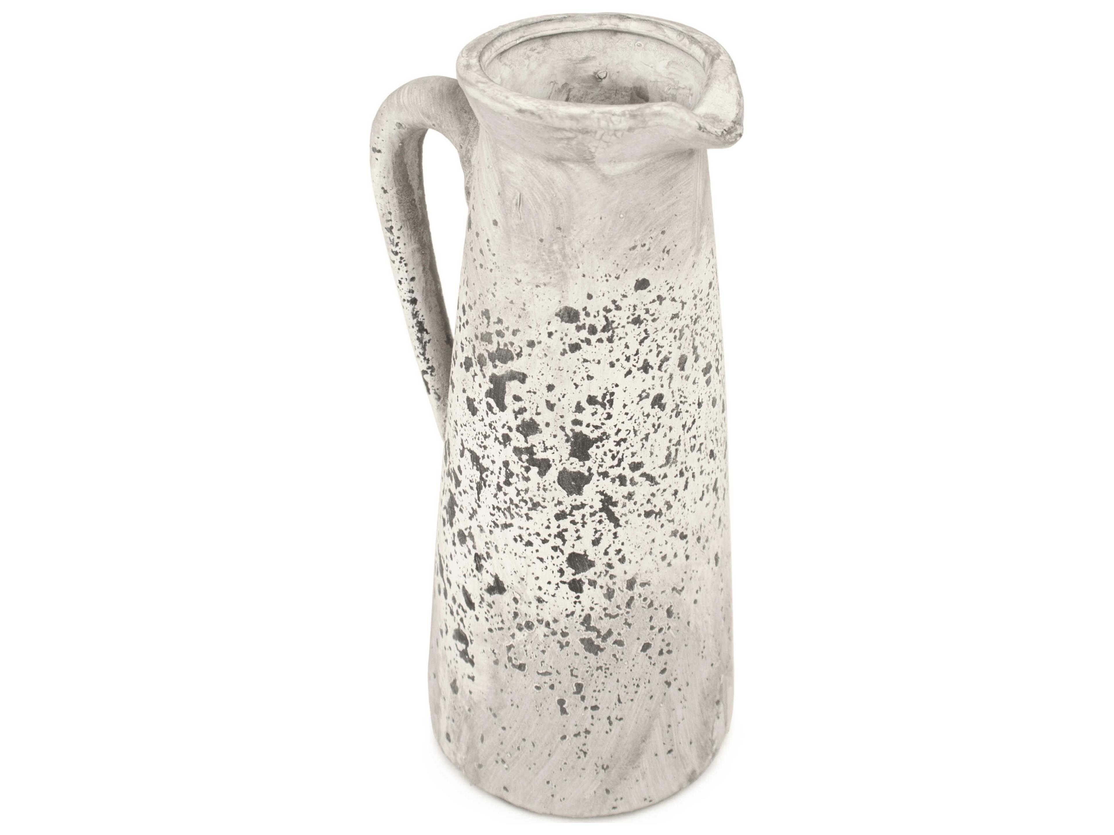 Zentique Distressed Grey Wash Vase