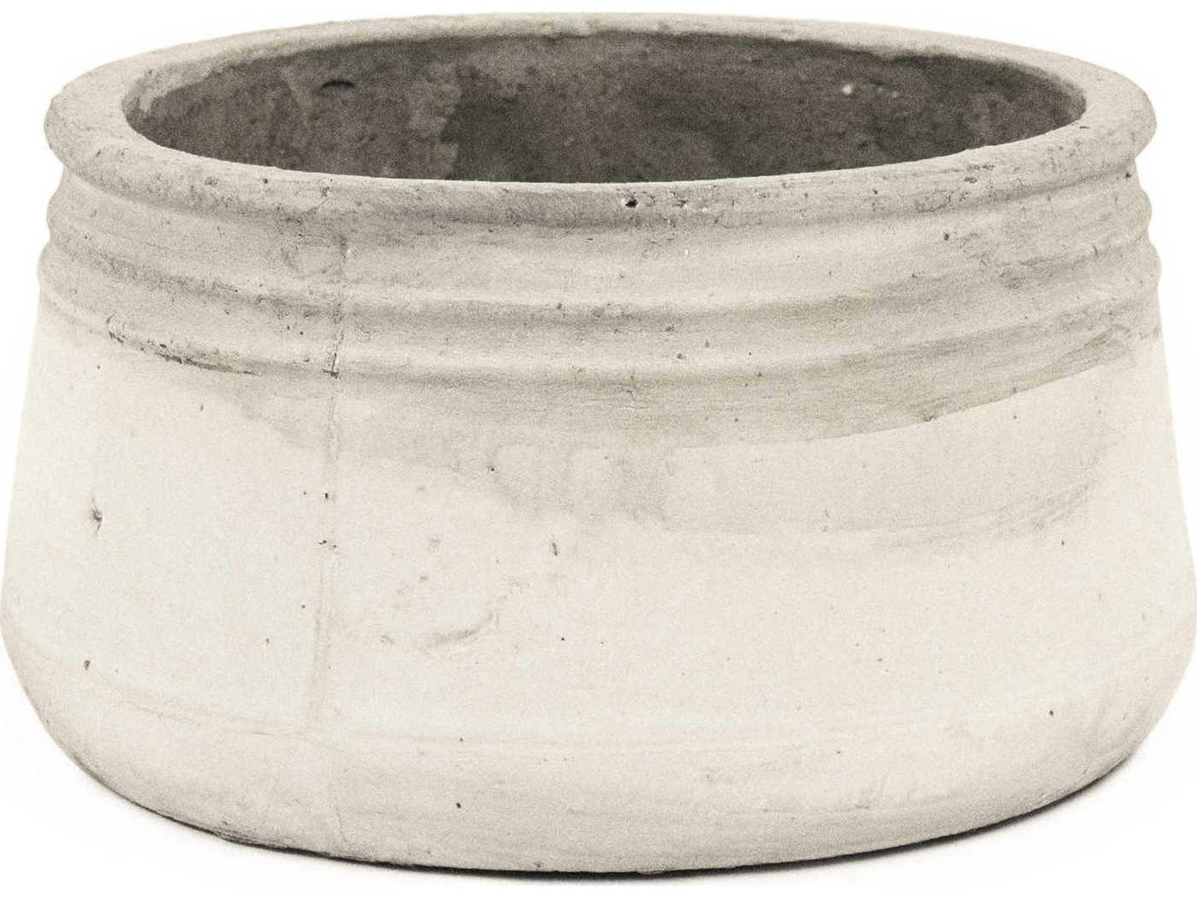 Zentique Distressed White 10" Decorative Bowl