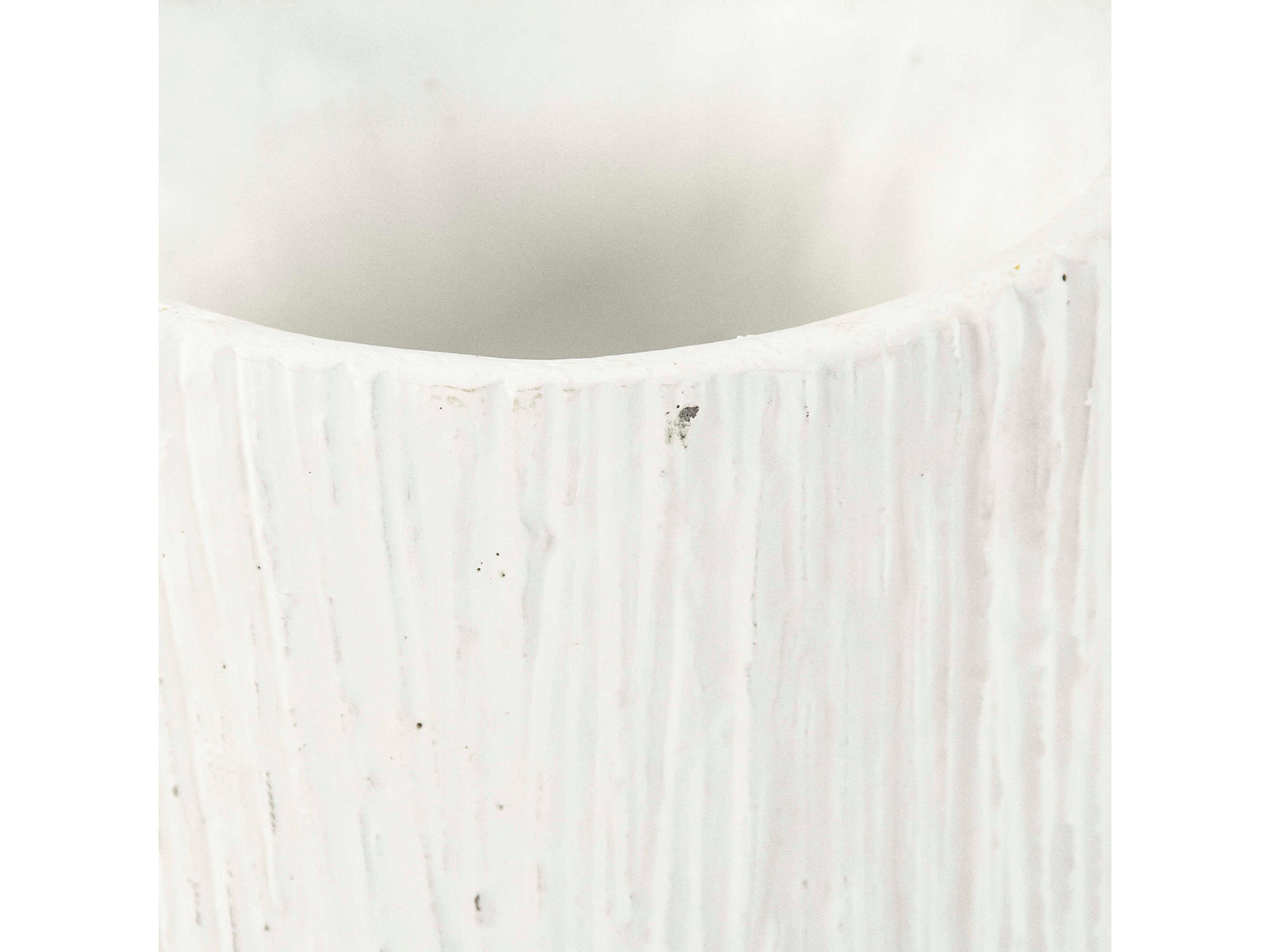 Zentique Distressed White 8" High Vase