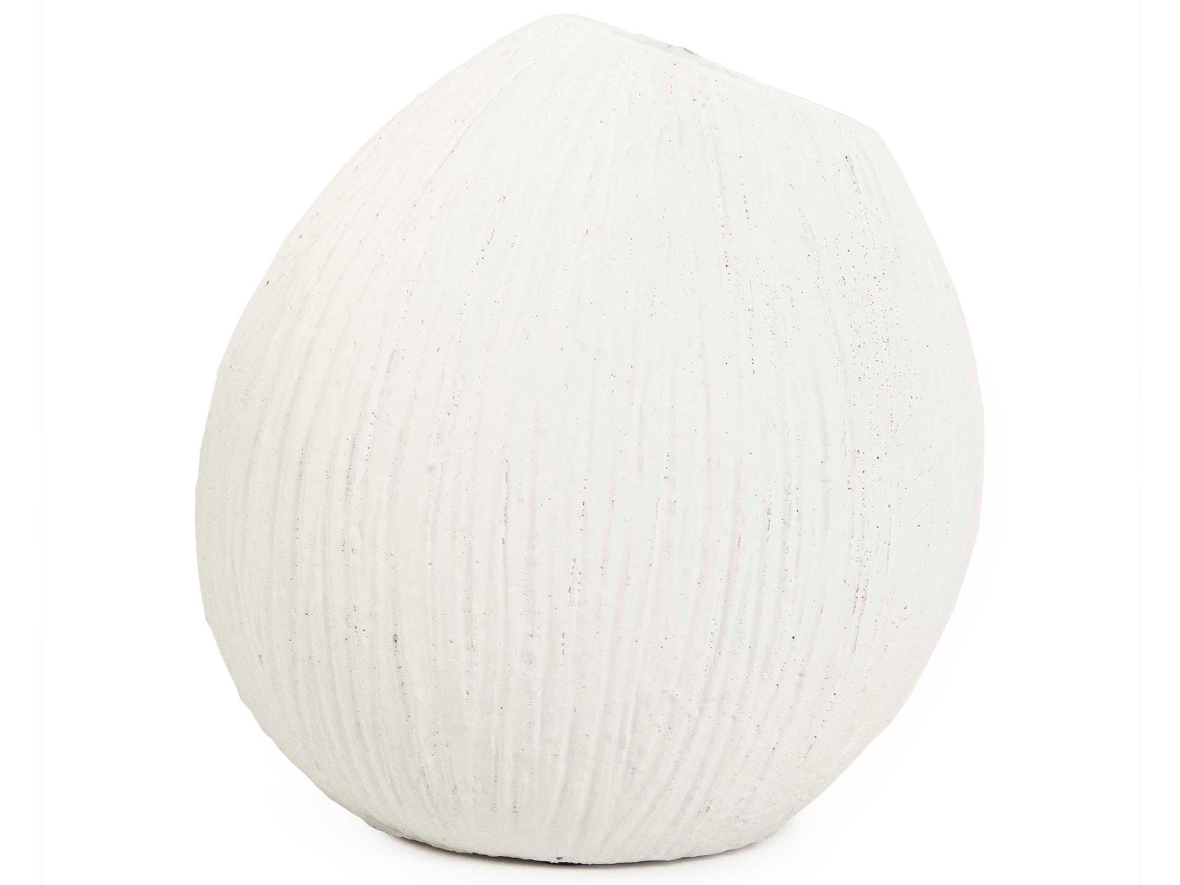 Zentique Distressed White 11" Vase