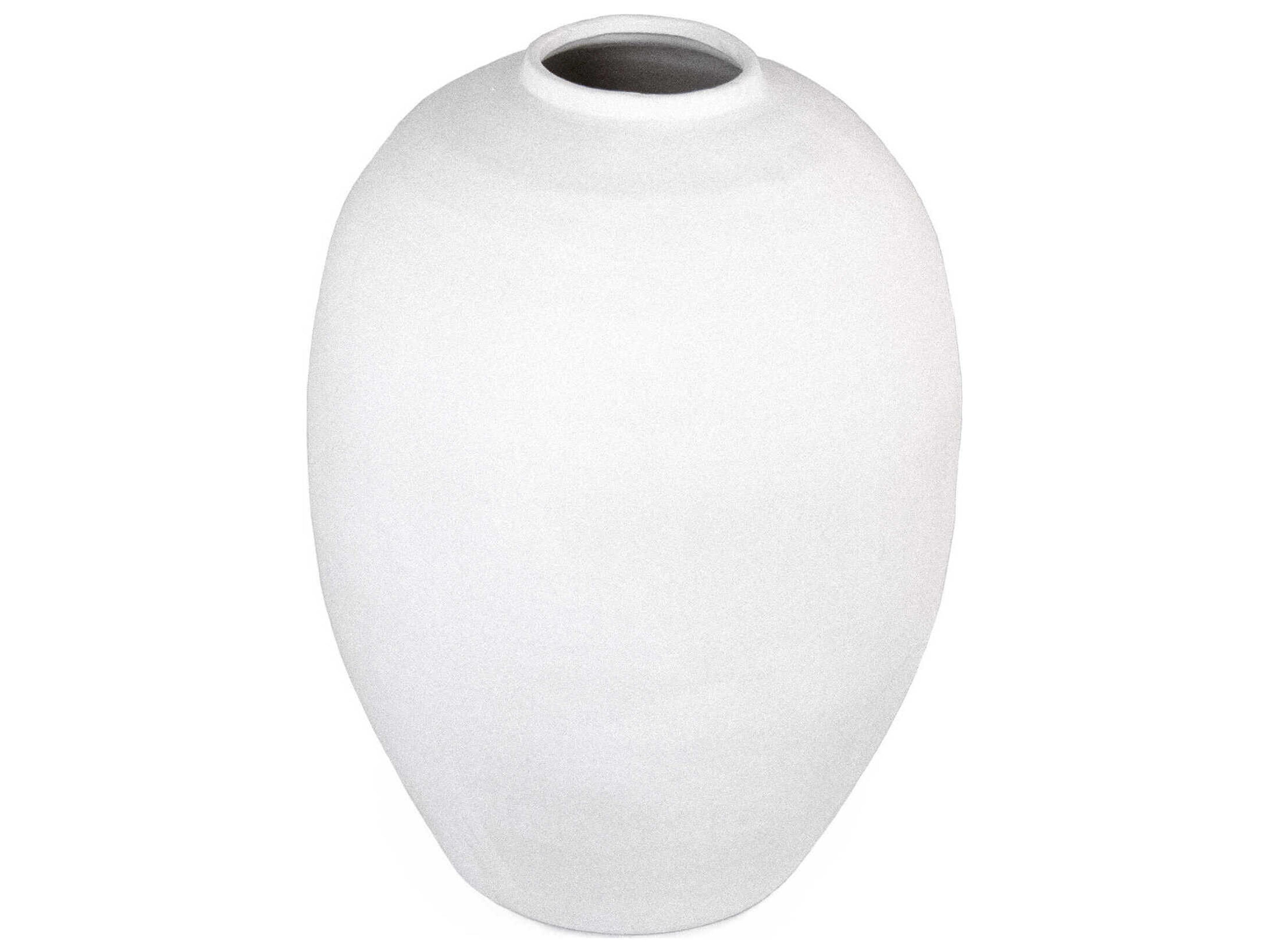 Zentique Distressed White Vase