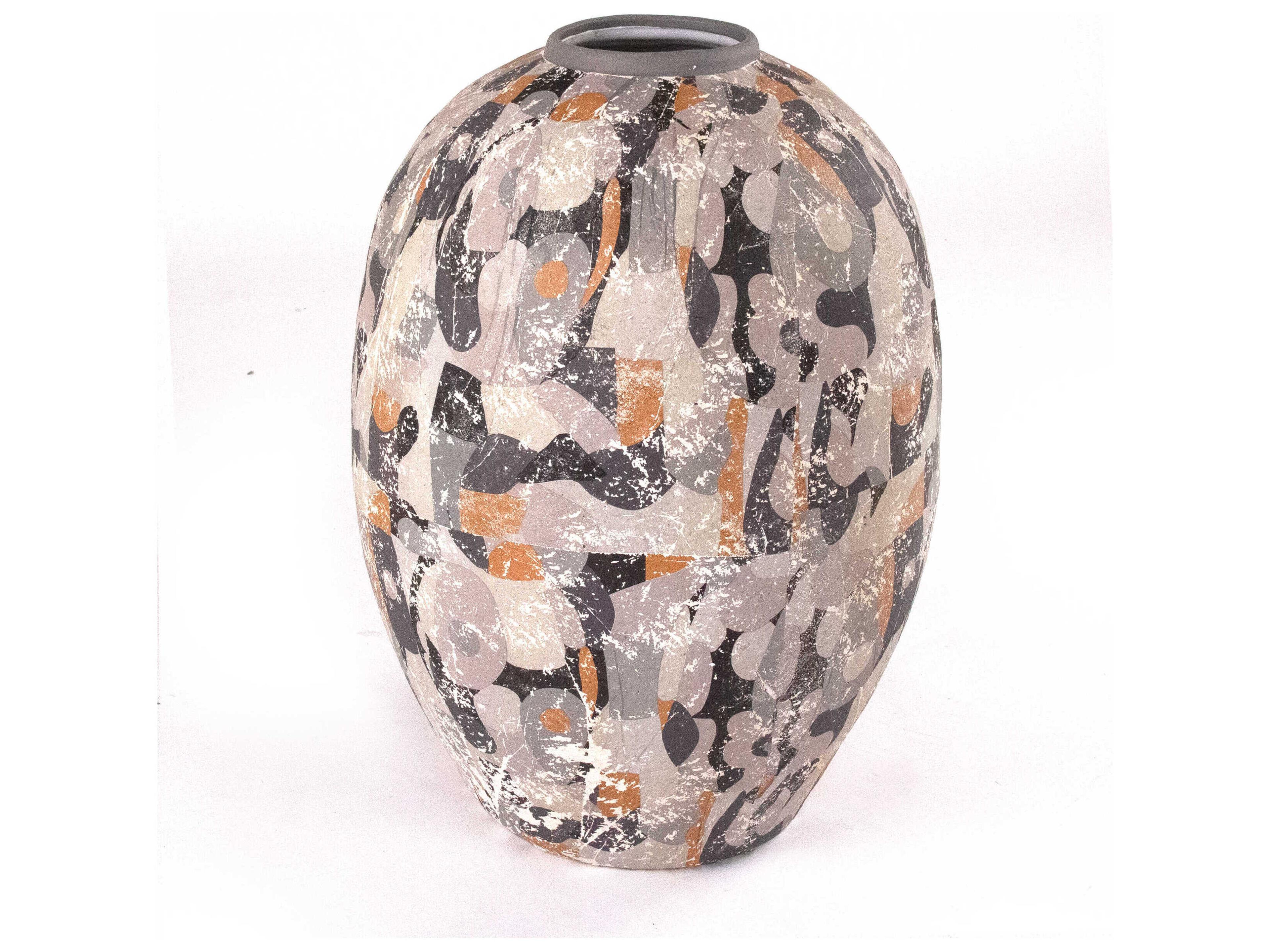 Zentique Distressed Block Vase