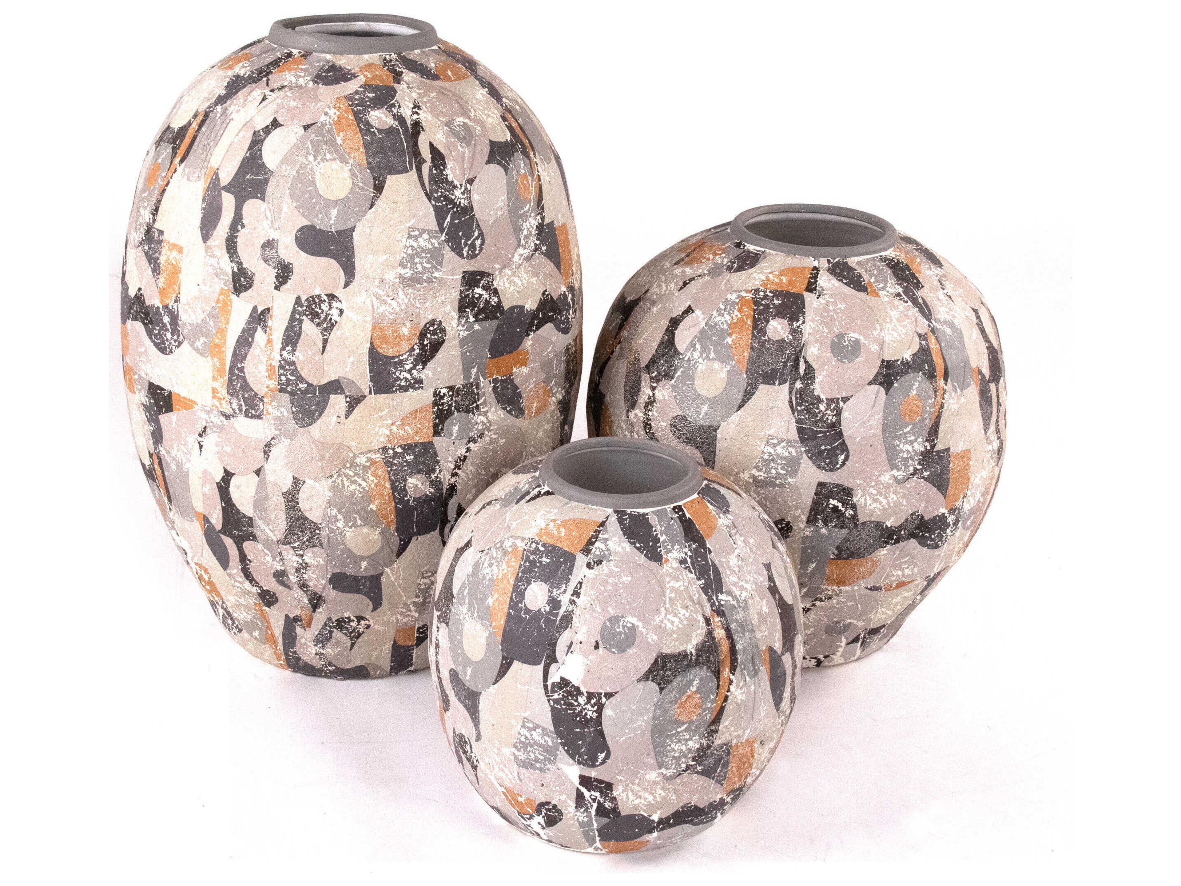 Zentique Distressed Block Vase