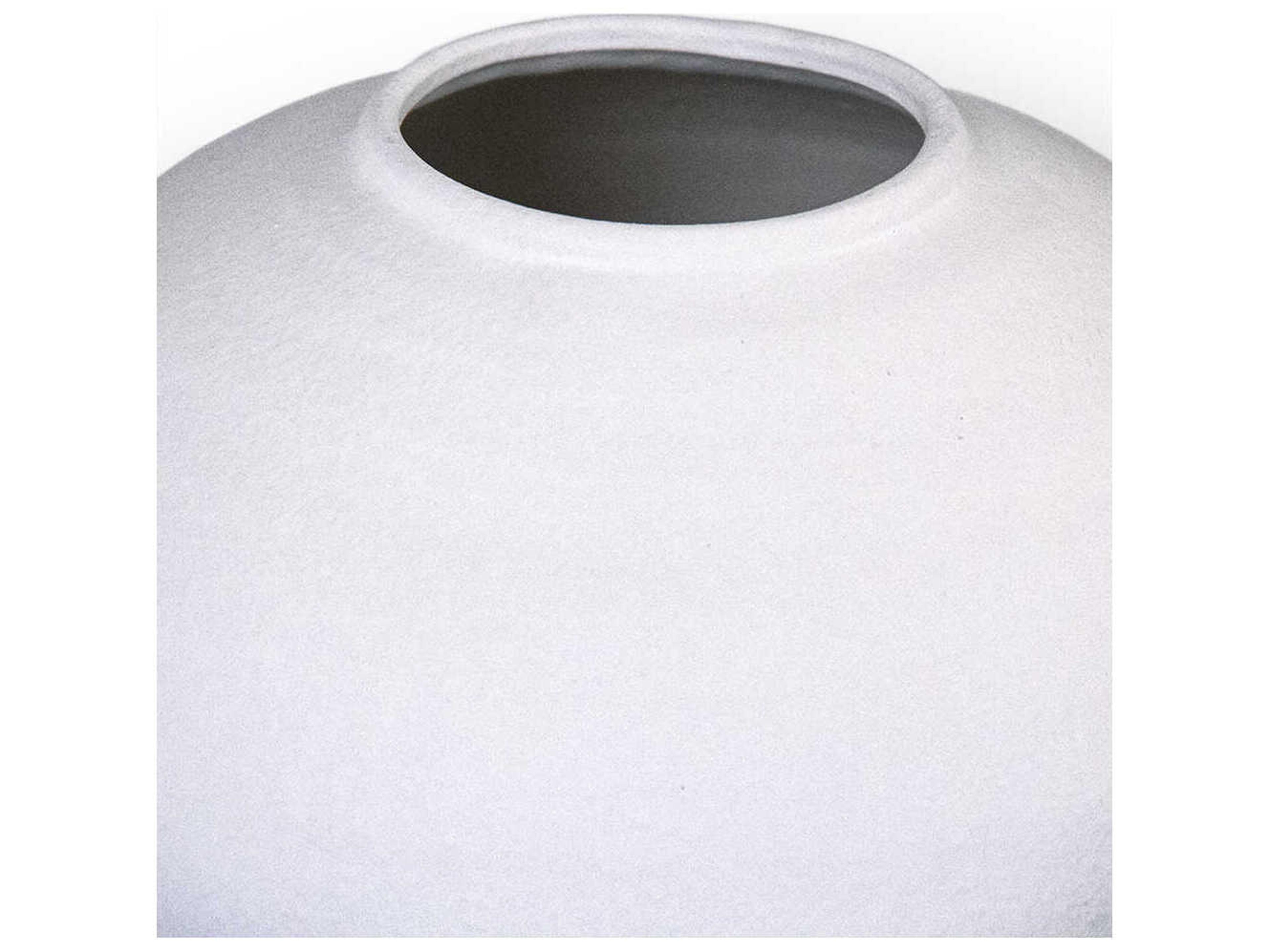 Zentique Distressed Matte White Vase