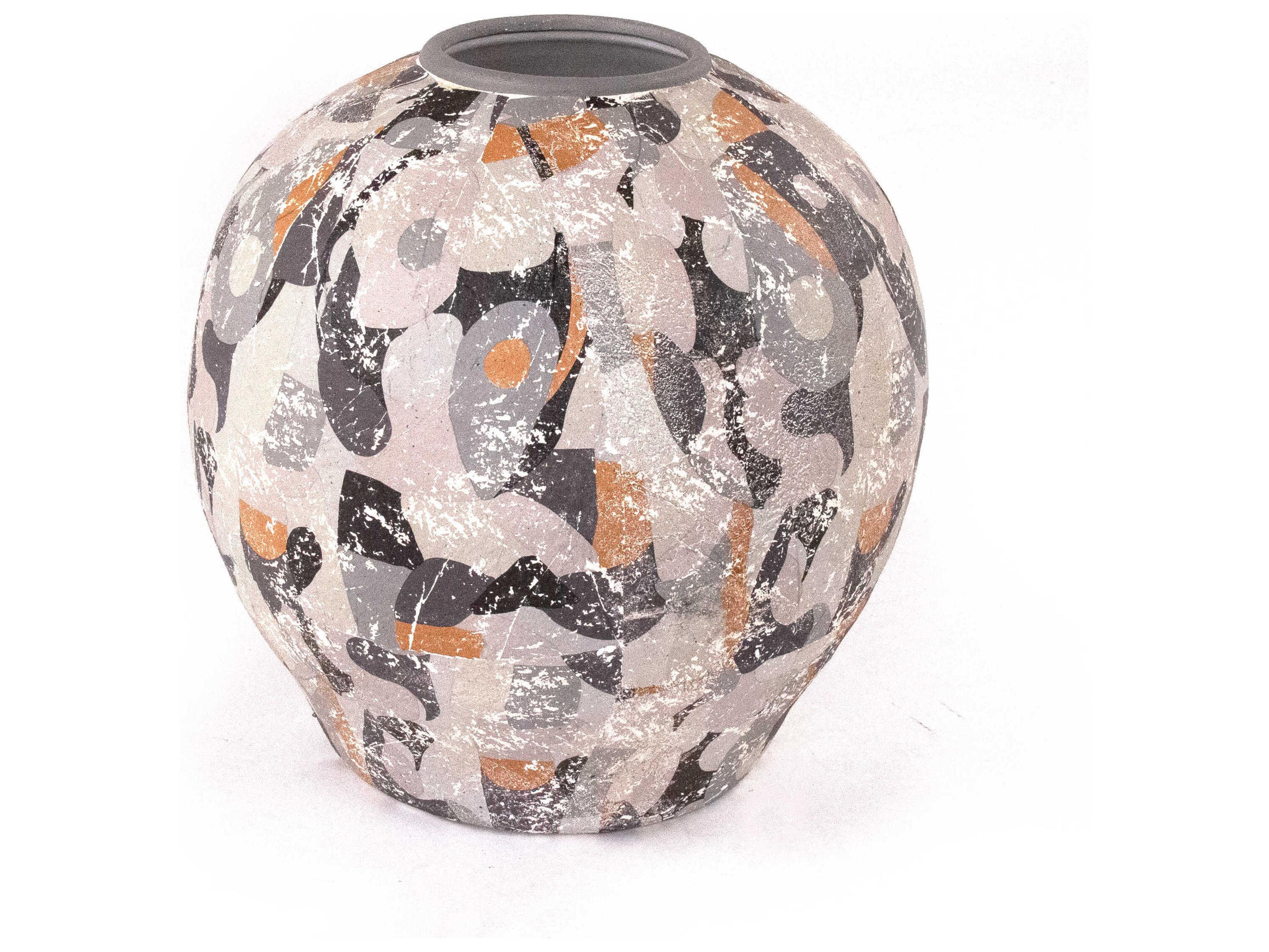 Distressed Block Vase