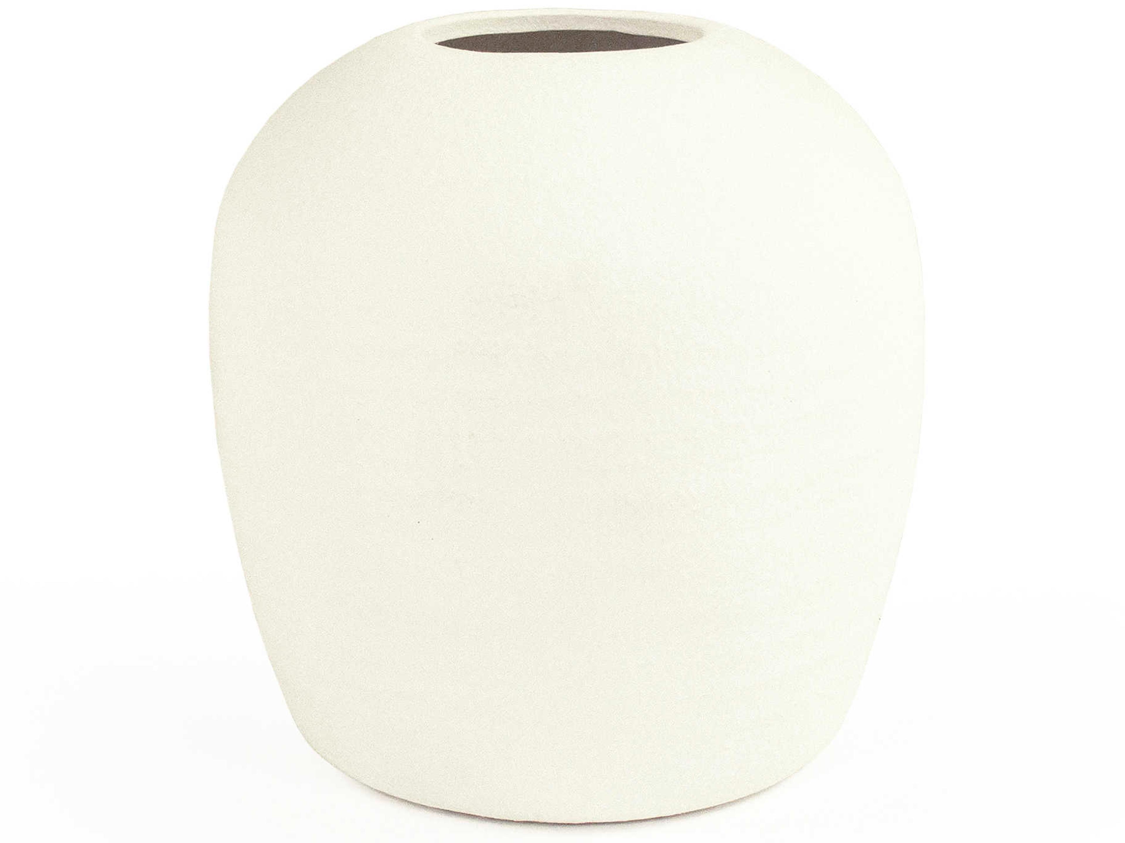 Zentique Matte White Vase