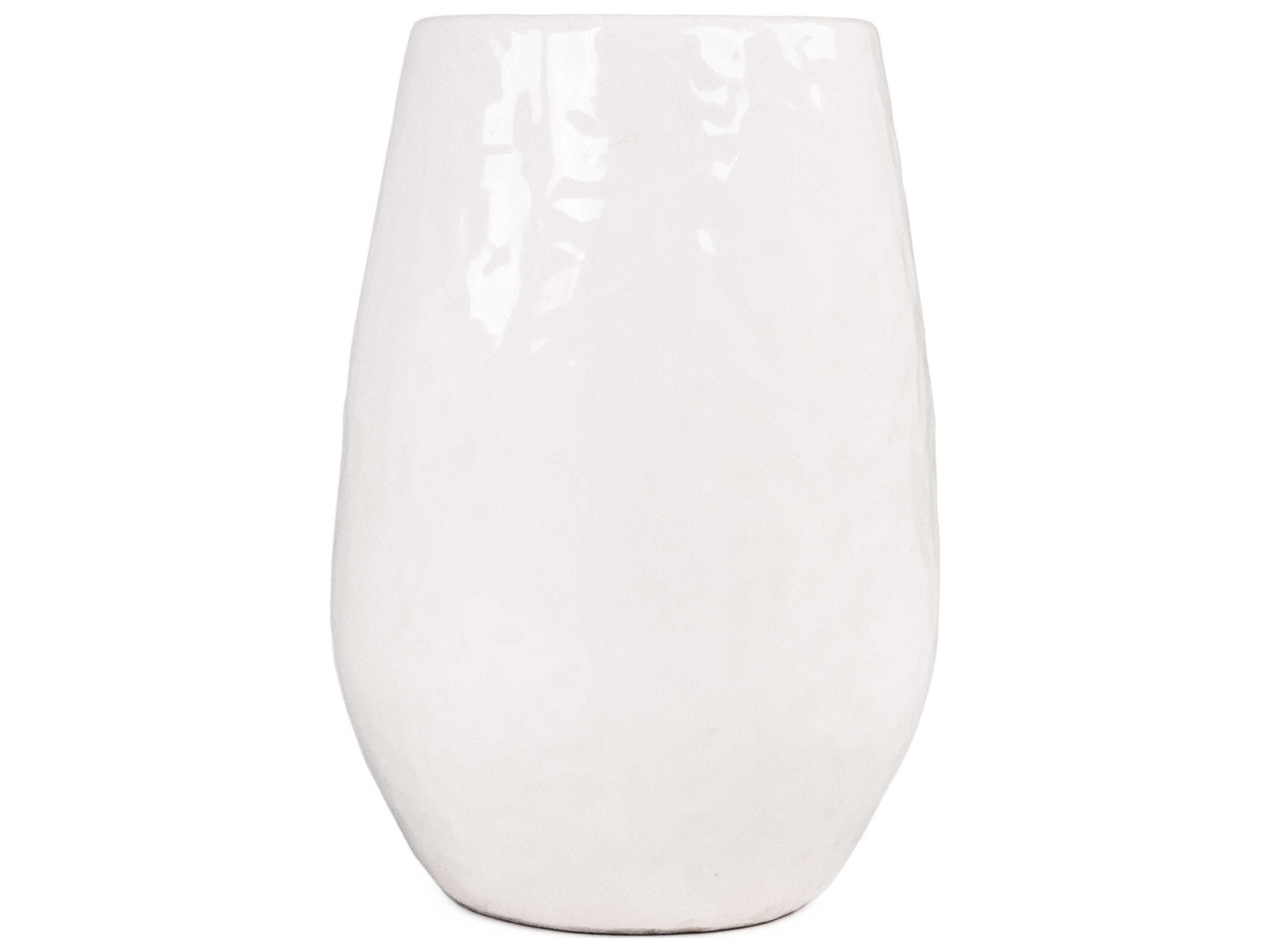 Zentique White Textured Vase