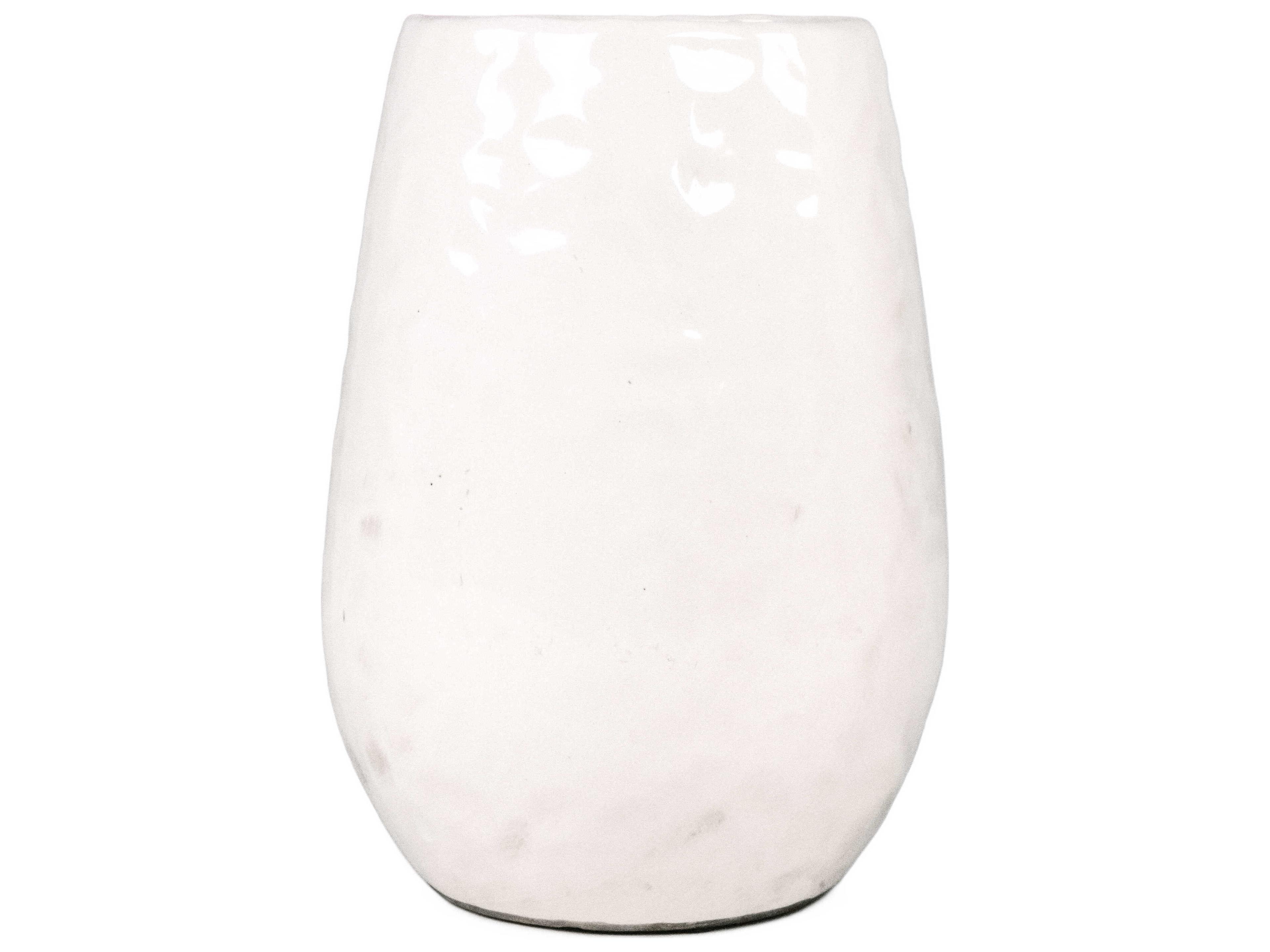 Zentique White Textured Vase