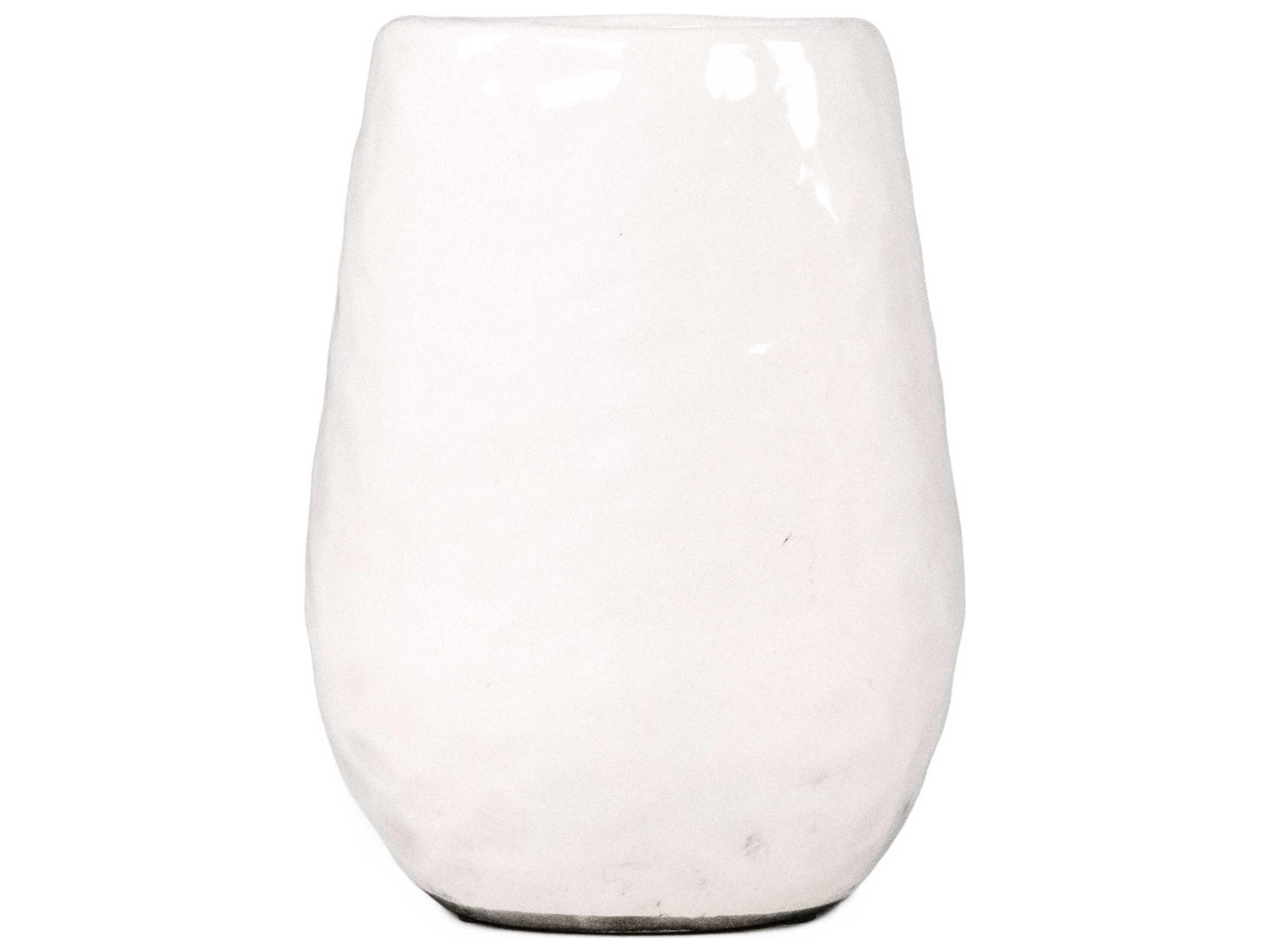 Zentique White Textured Vase
