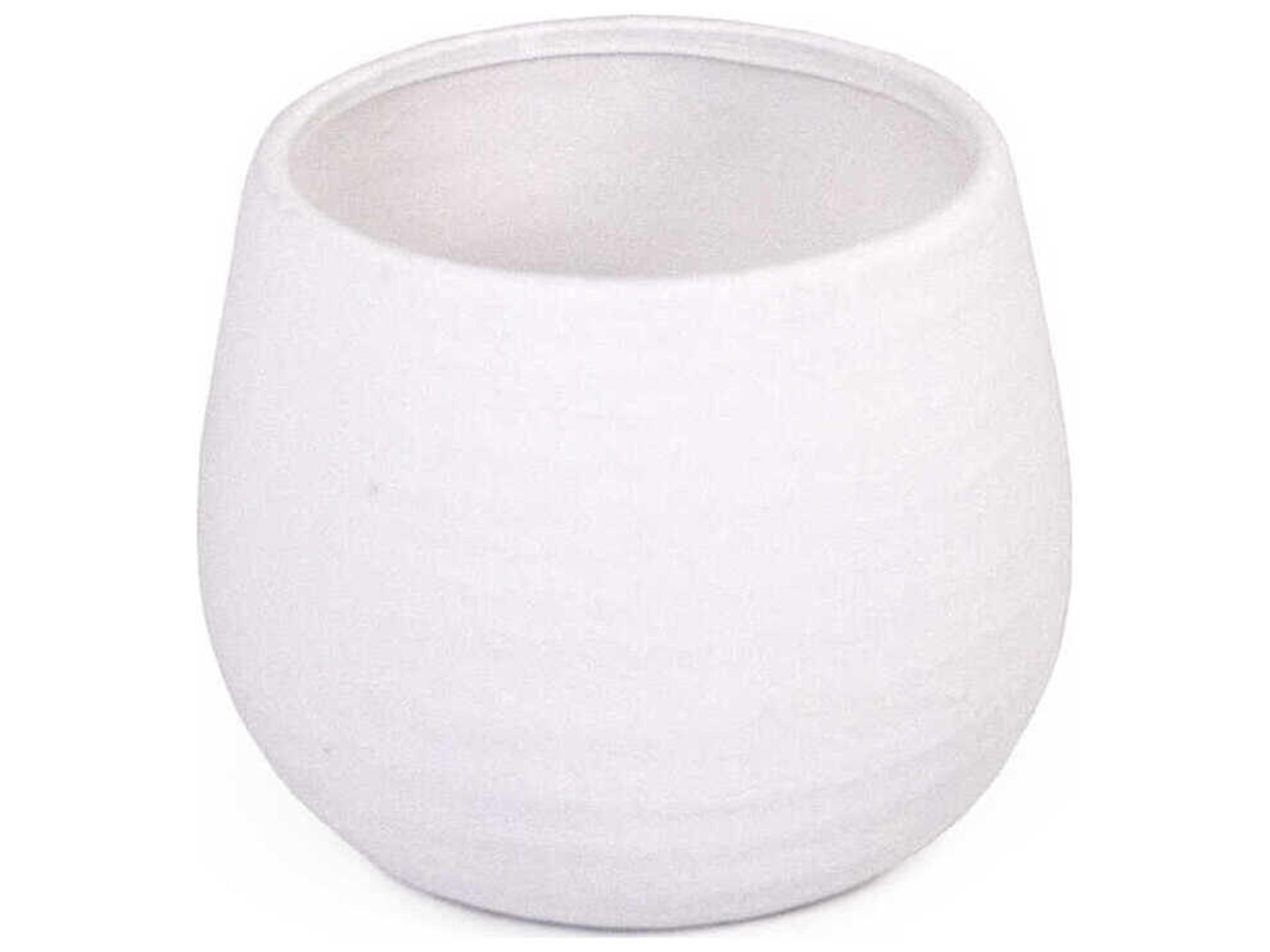 Distressed Matte White Vase
