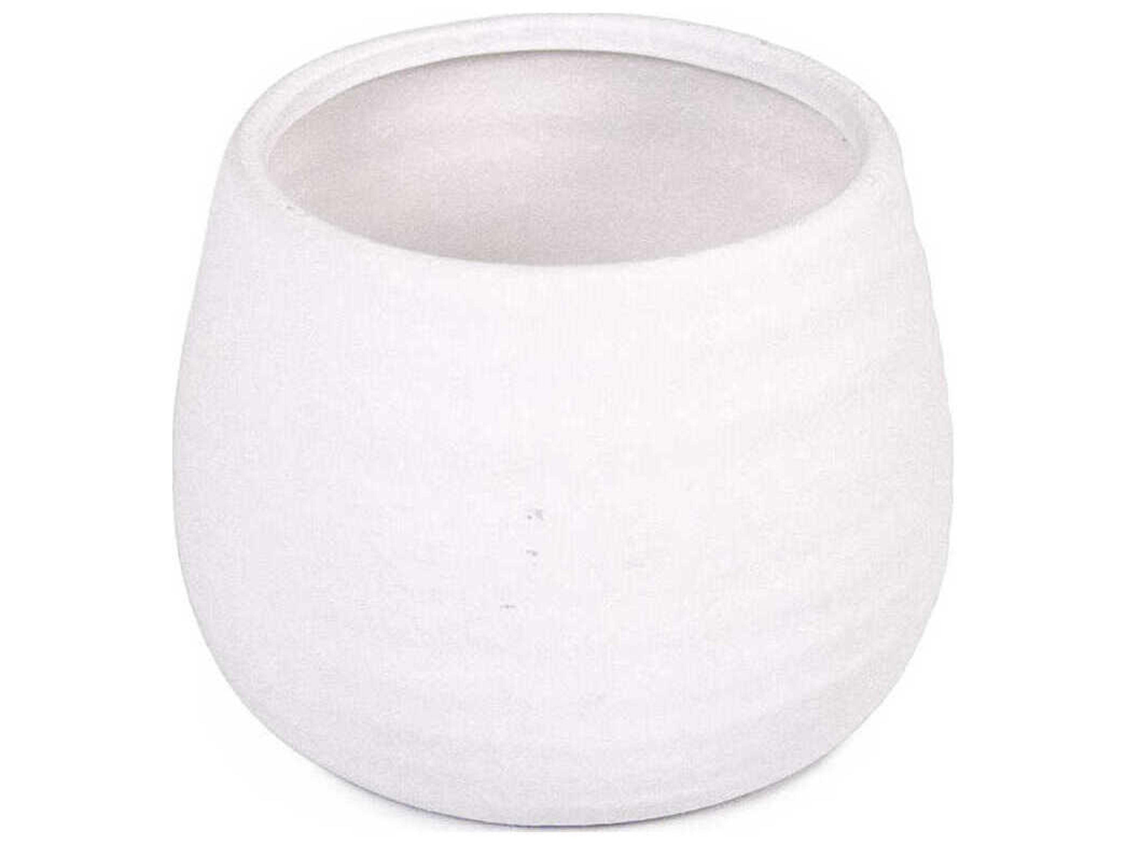 Distressed Matte White Vase