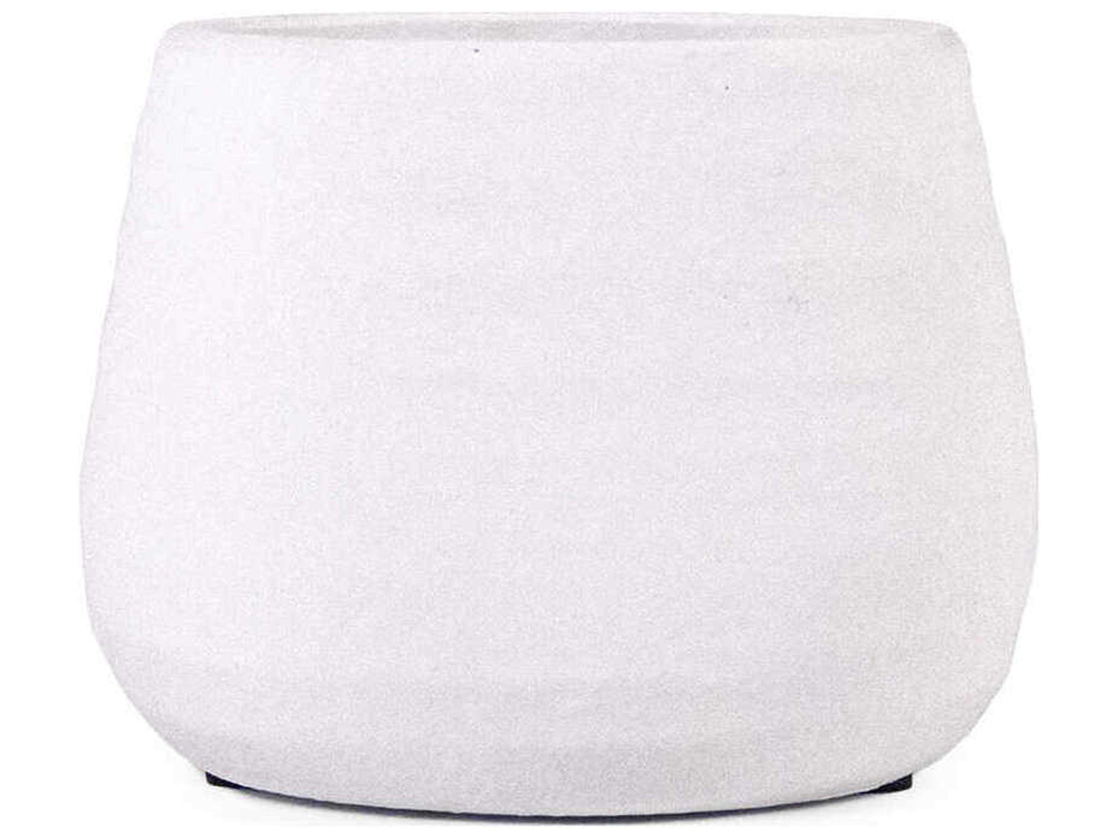 Zentique Distressed Matte White Vase