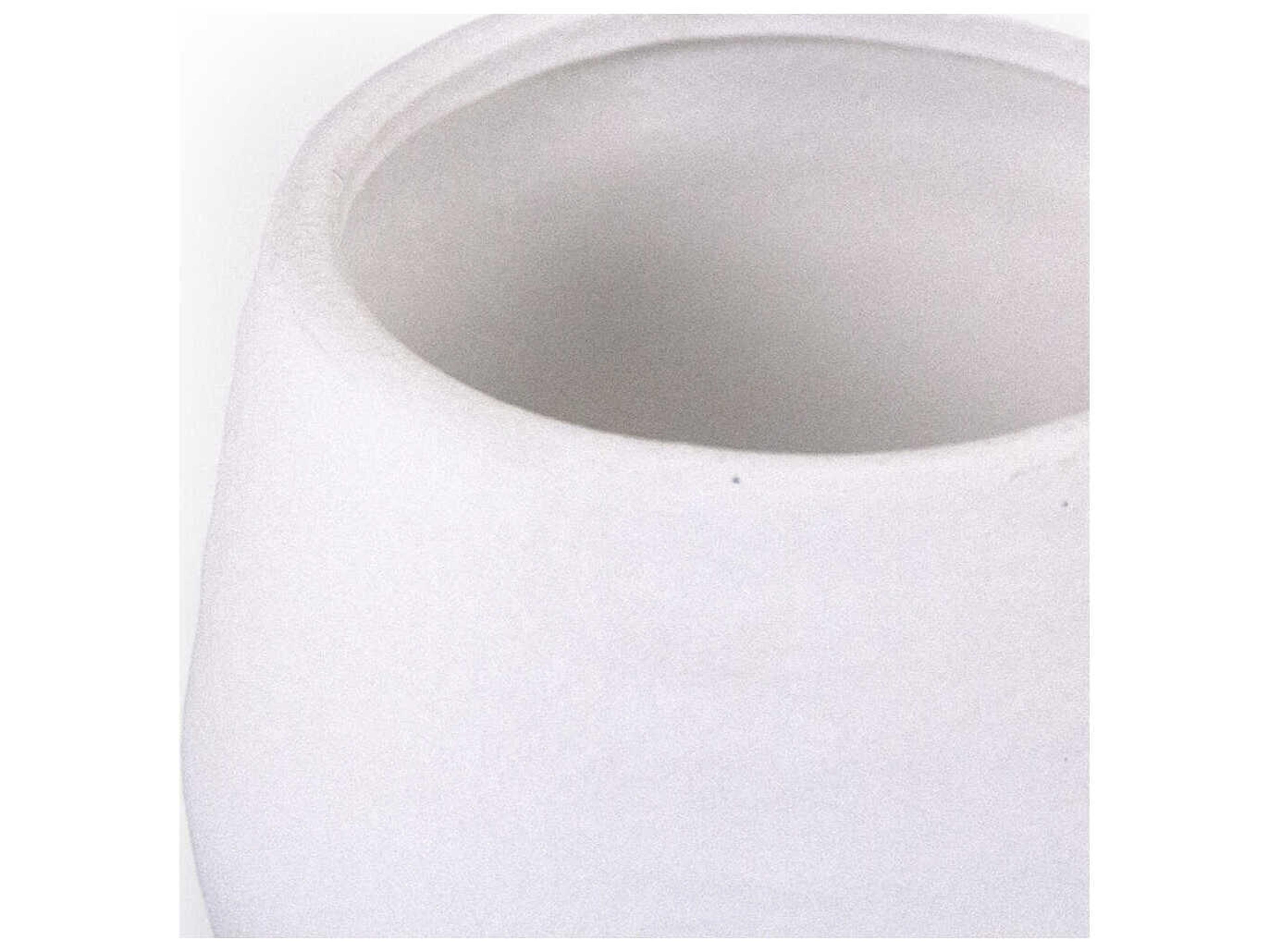 Zentique Distressed Matte White Vase
