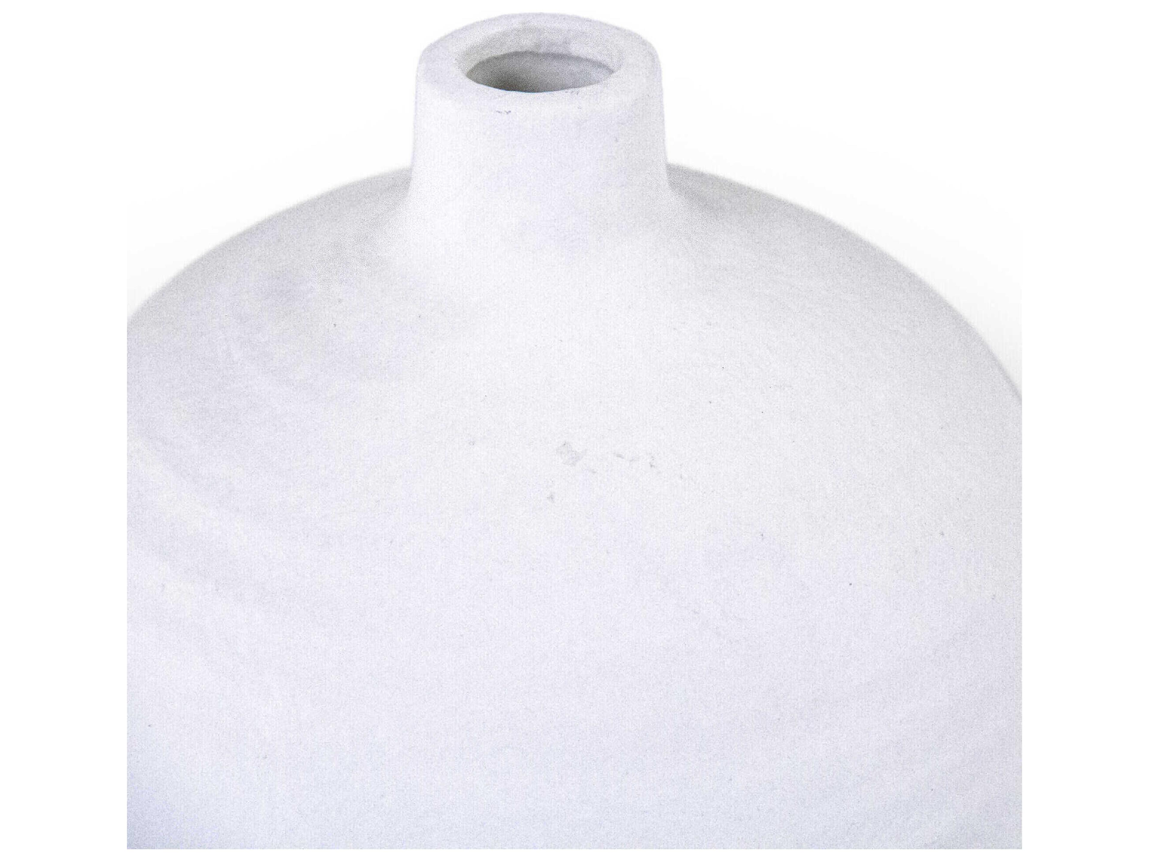 Zentique Distressed White Vase