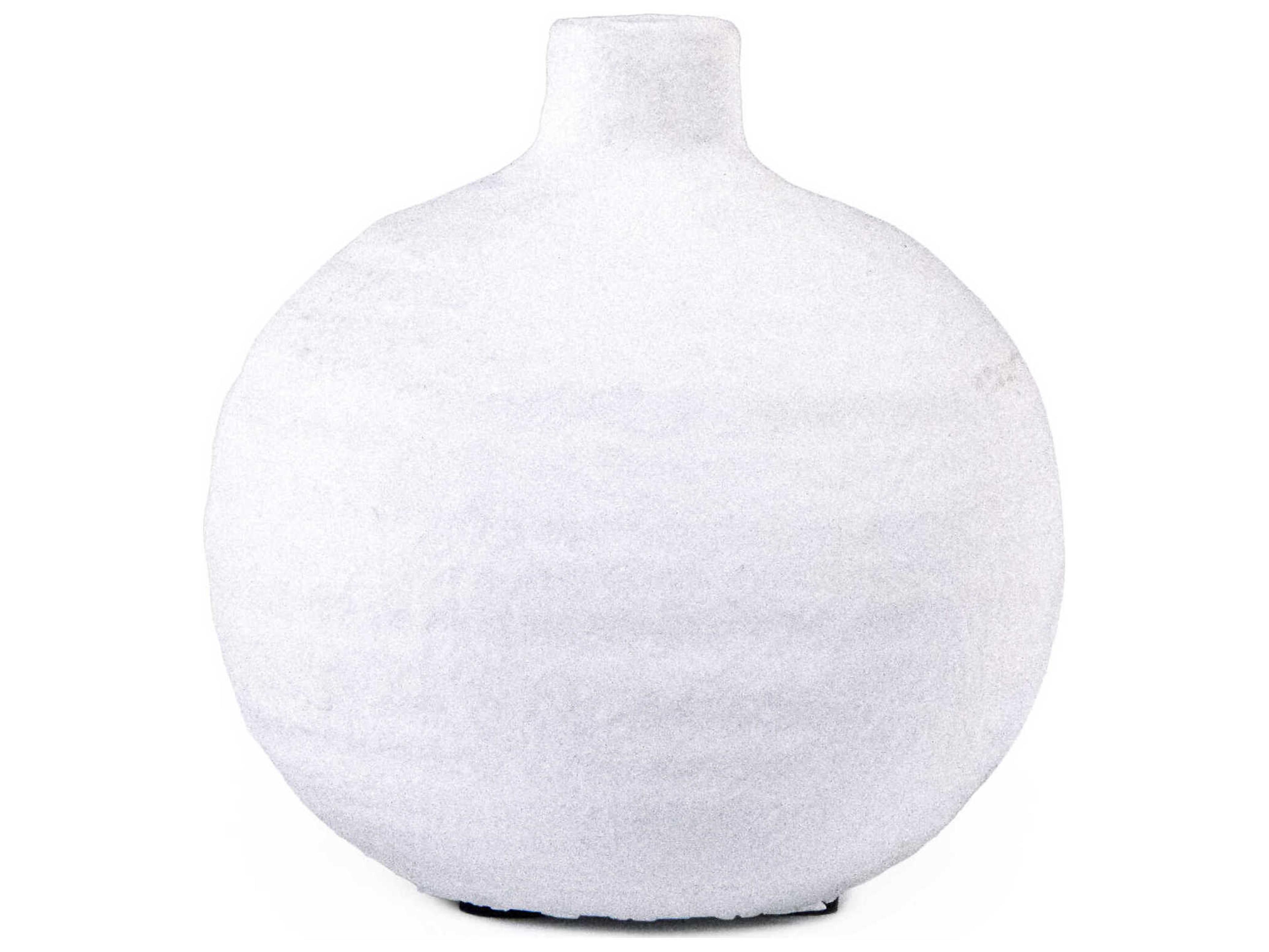 Zentique Distressed White Vase