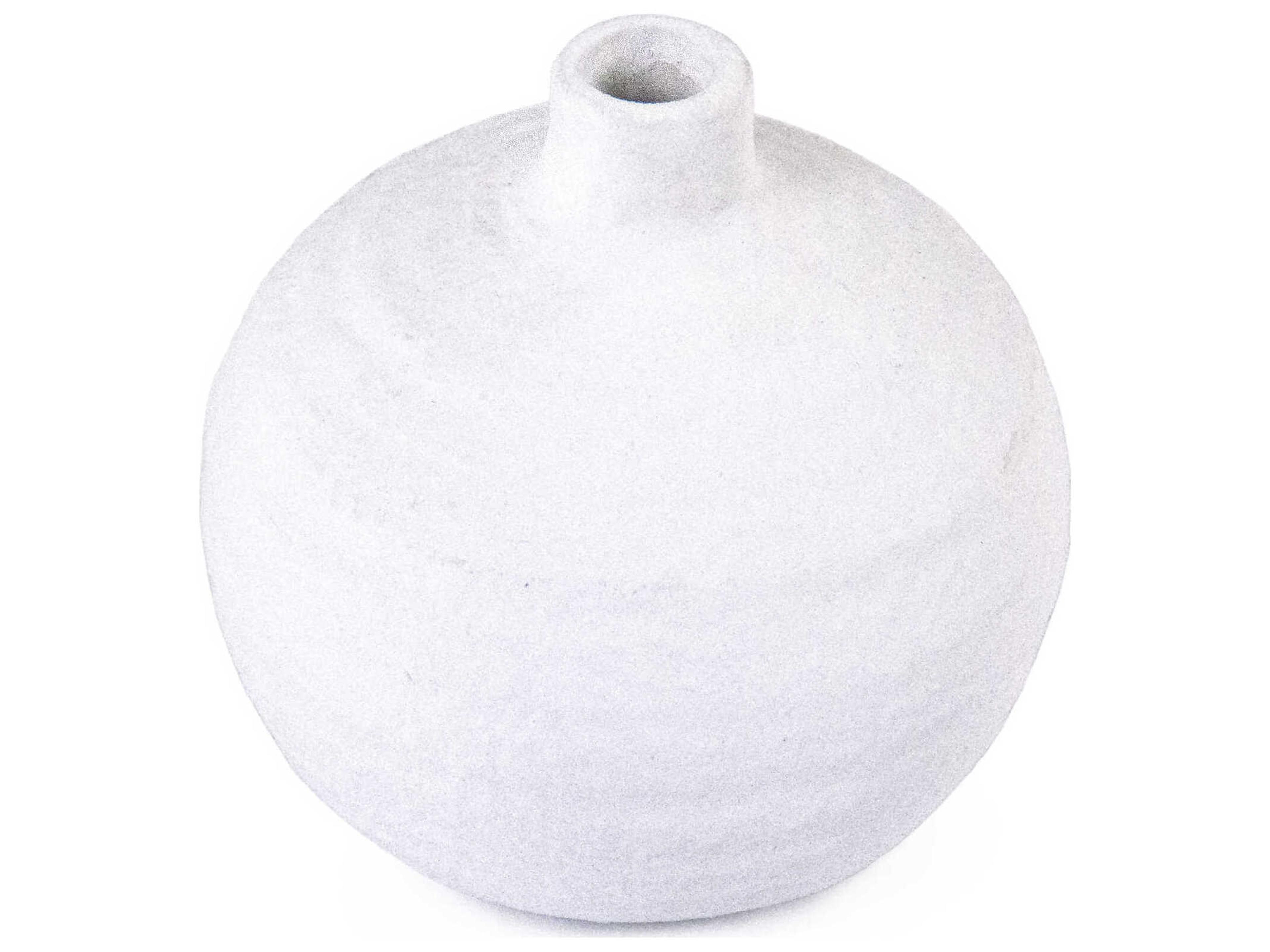 Zentique Distressed White Vase