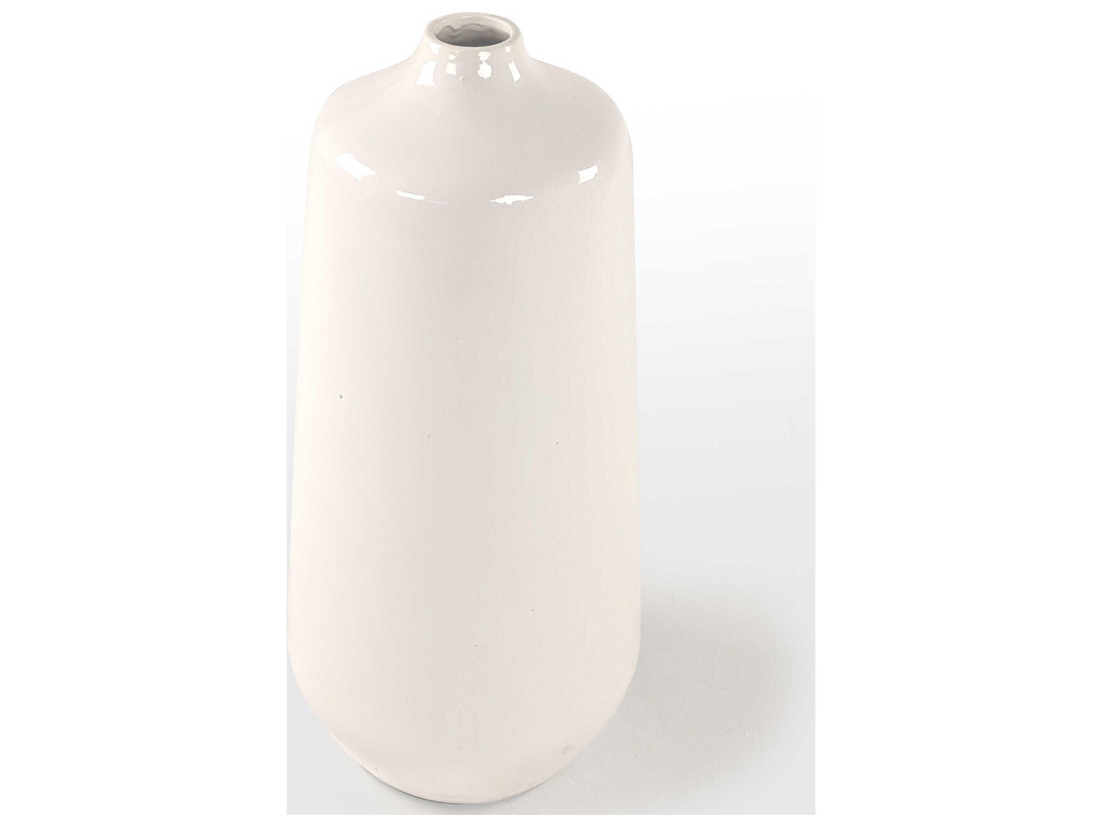 Zentique White Glazed Vase