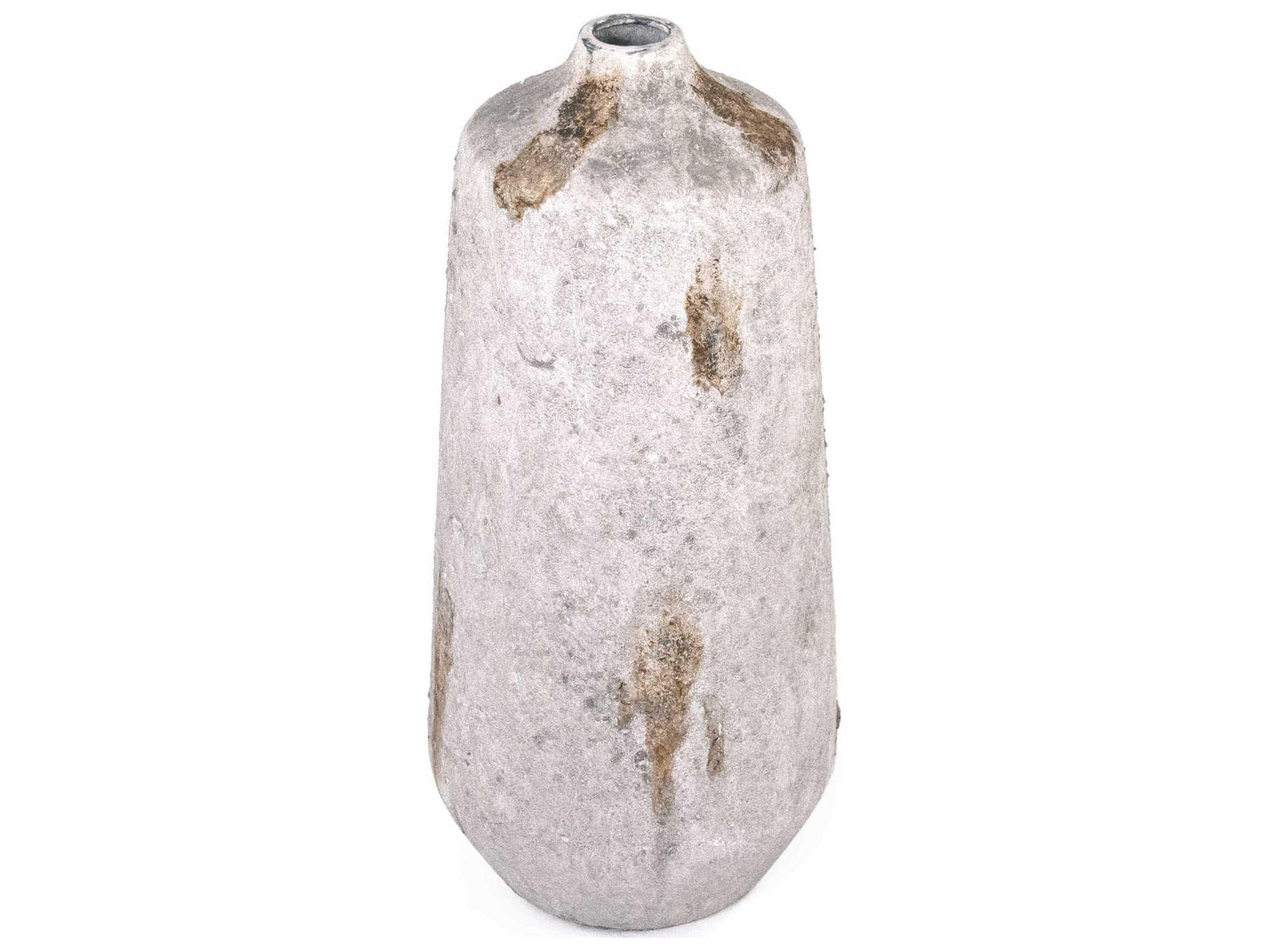 Zentique Distressed Light Grey Vase