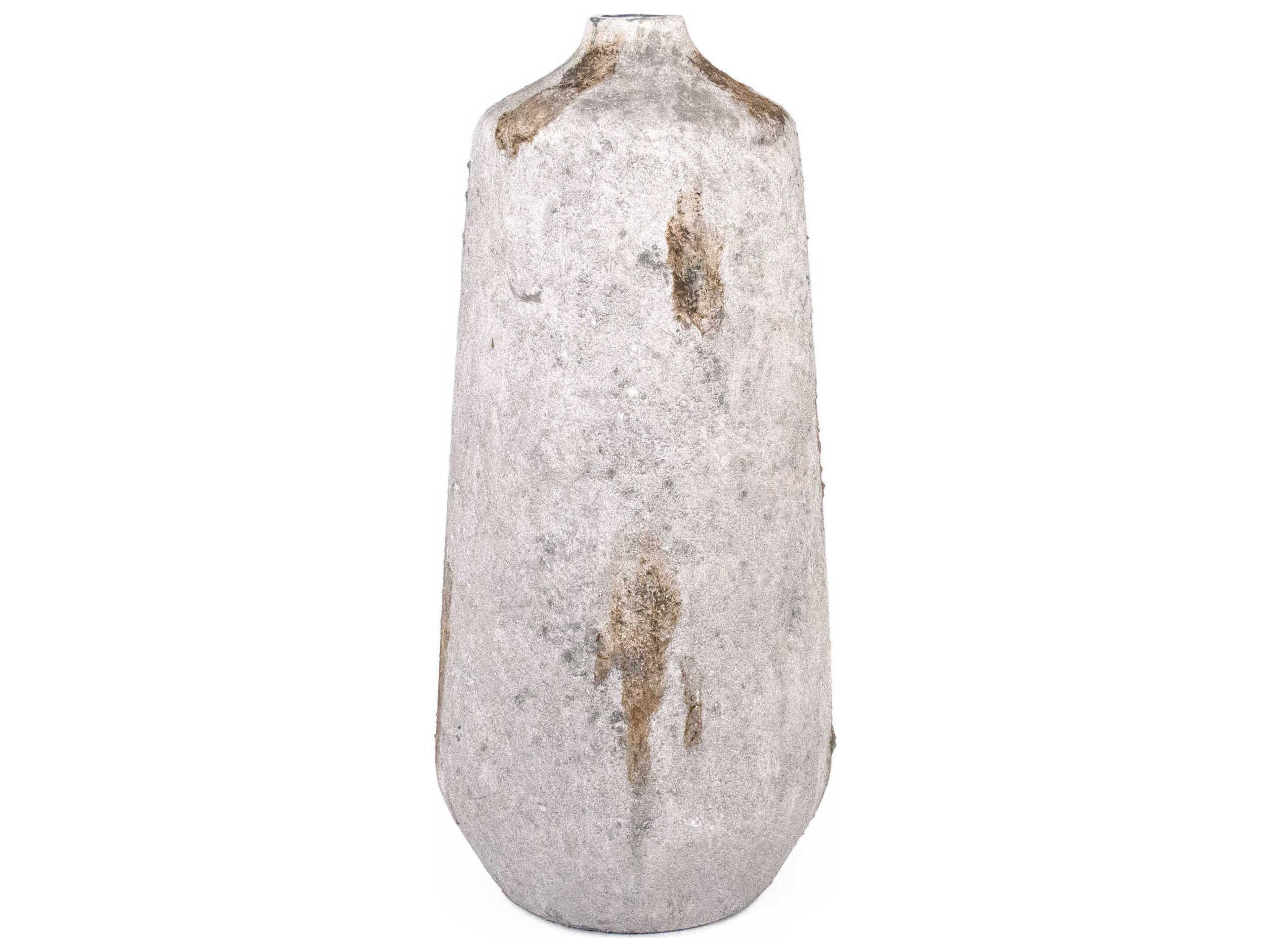 Zentique Distressed Light Grey Vase
