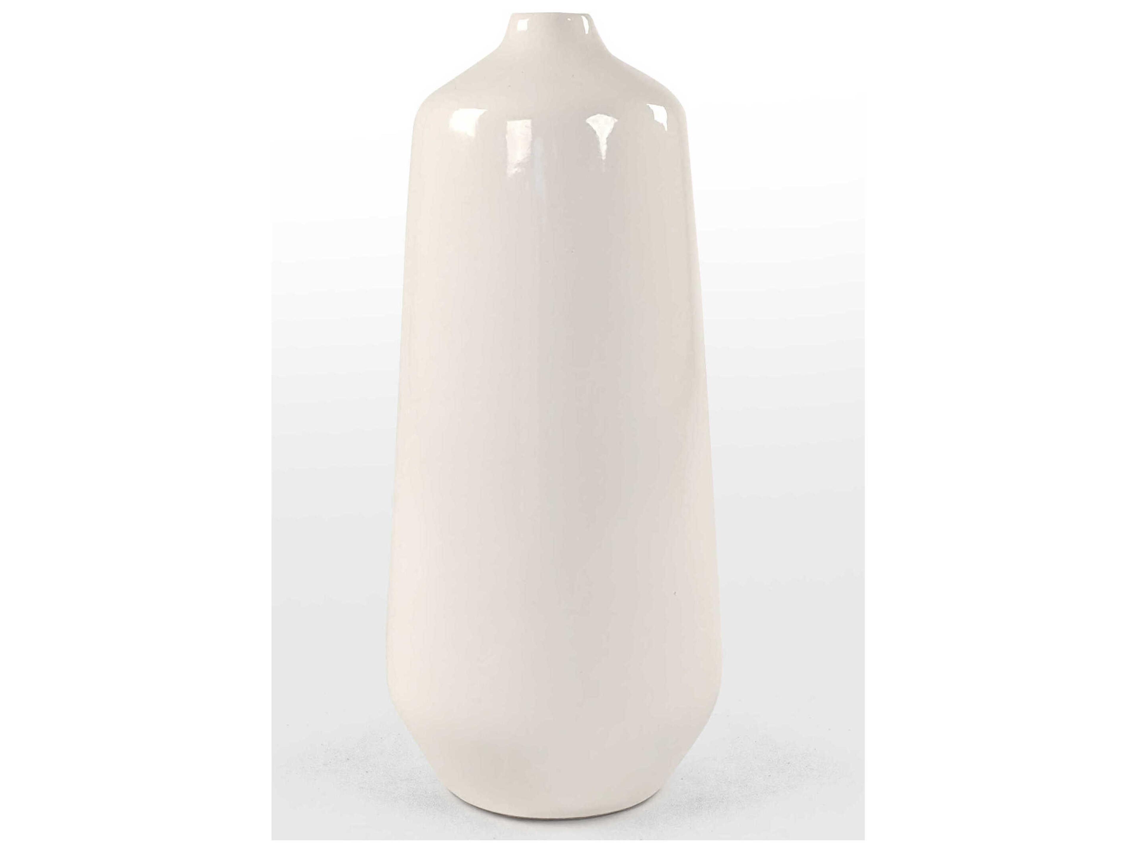 Zentique White Glazed Vase