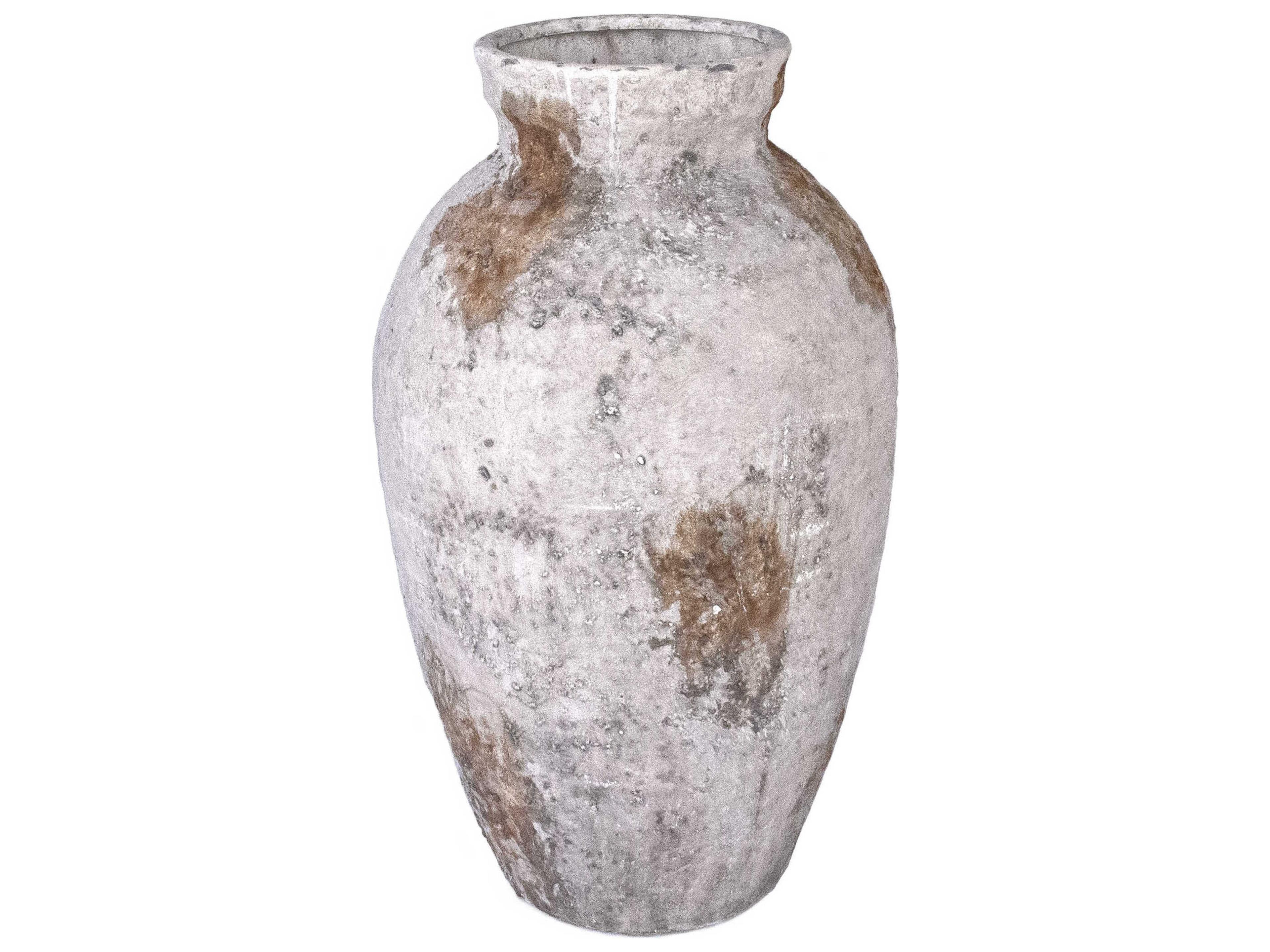 Distressed Light Grey Vase