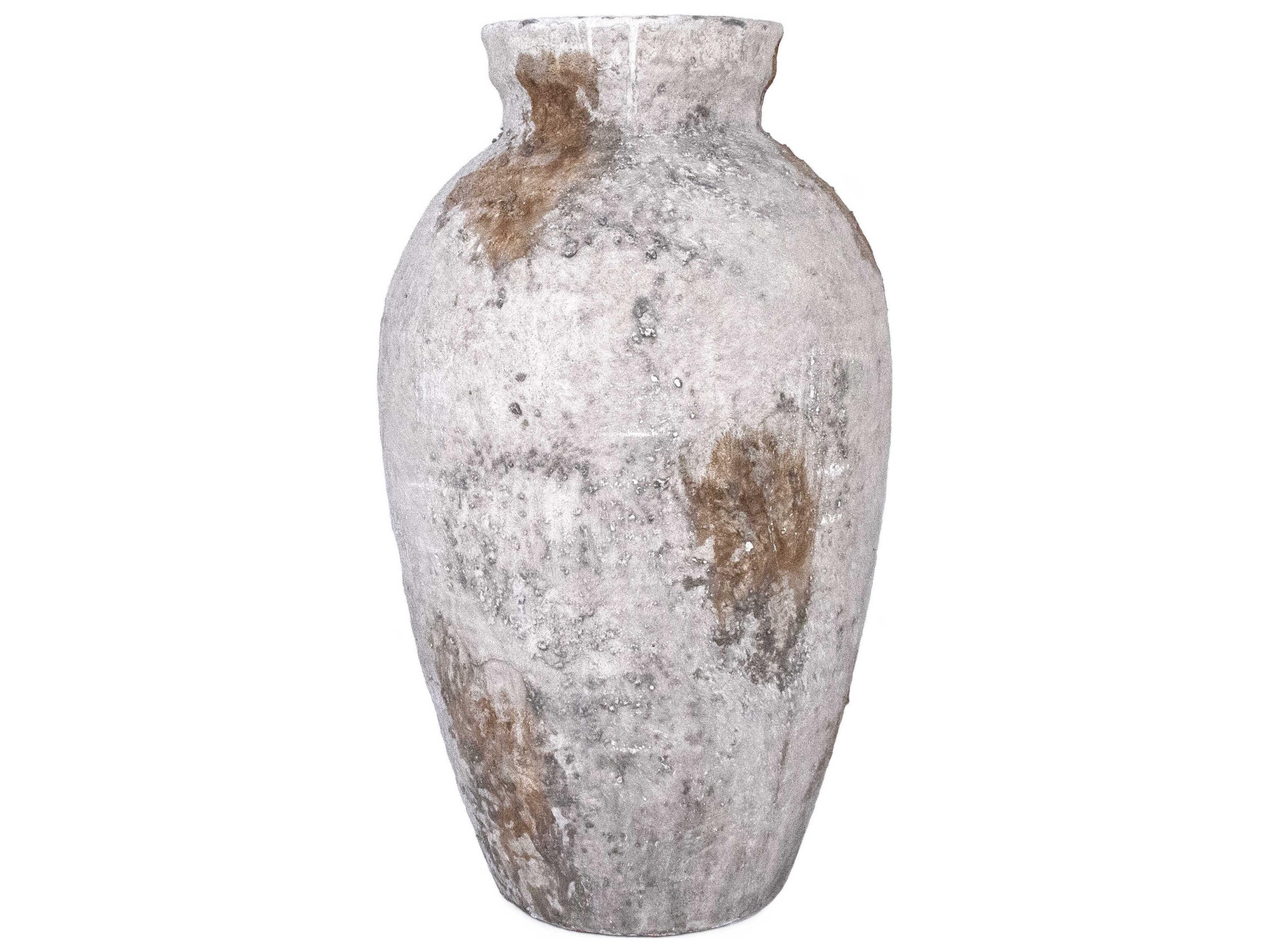 Zentique Distressed Light Grey Vase
