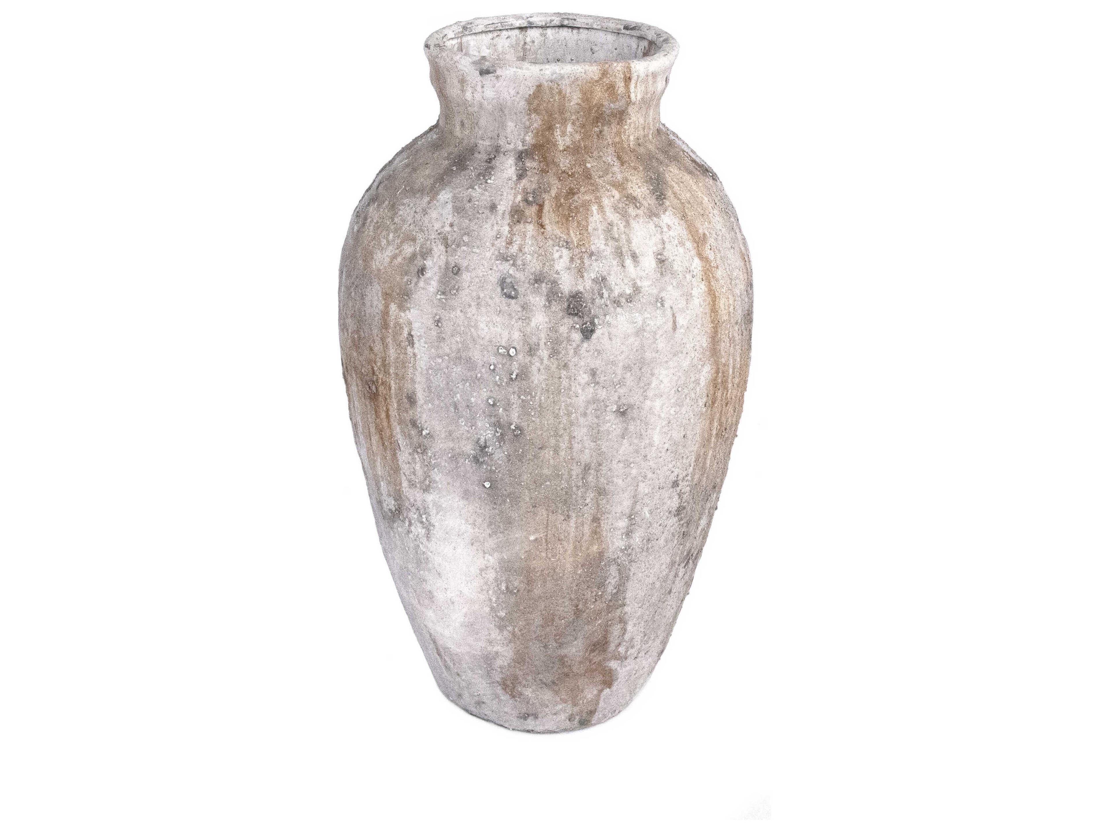 Distressed Light Grey Vase