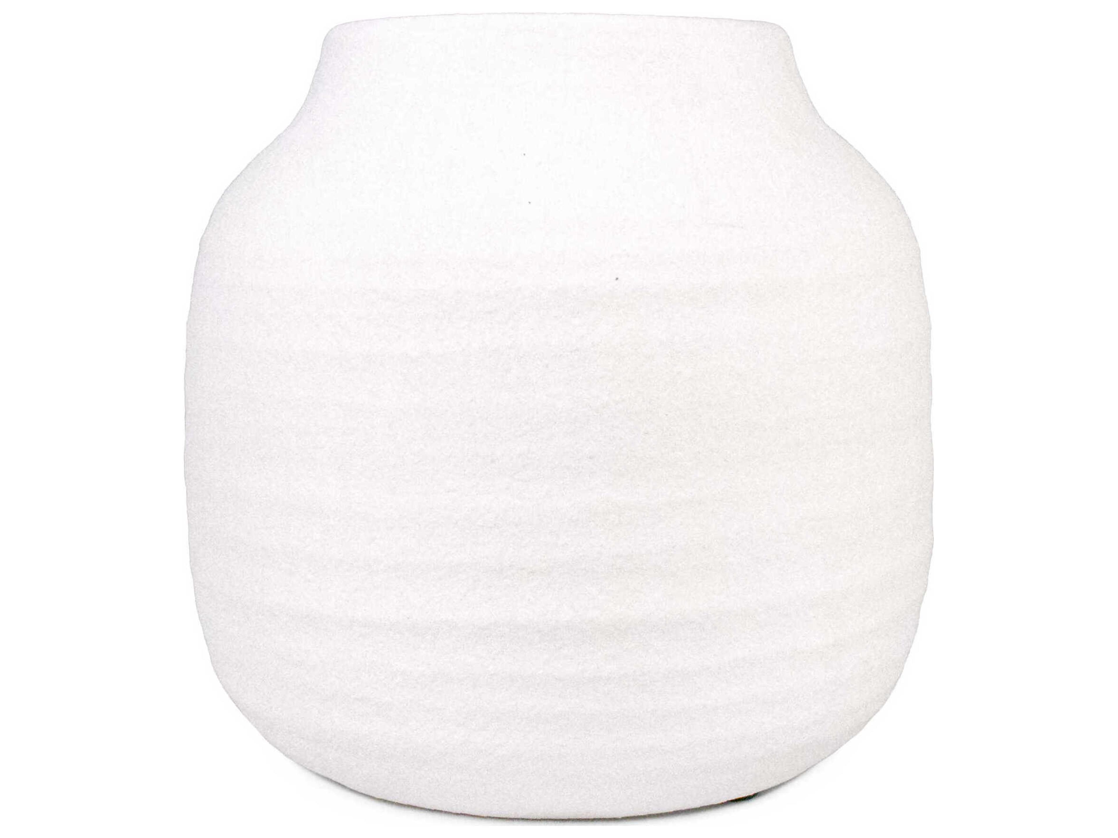 Zentique Matte White Vase