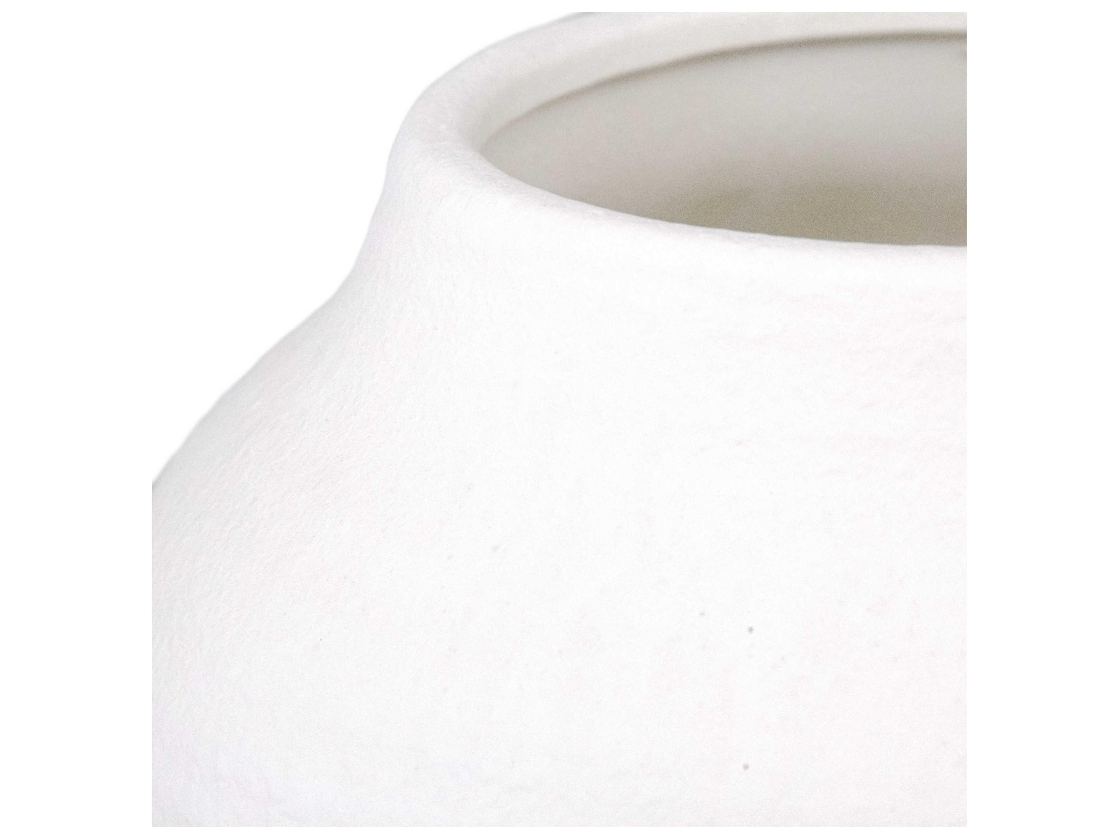 Zentique Matte White Vase