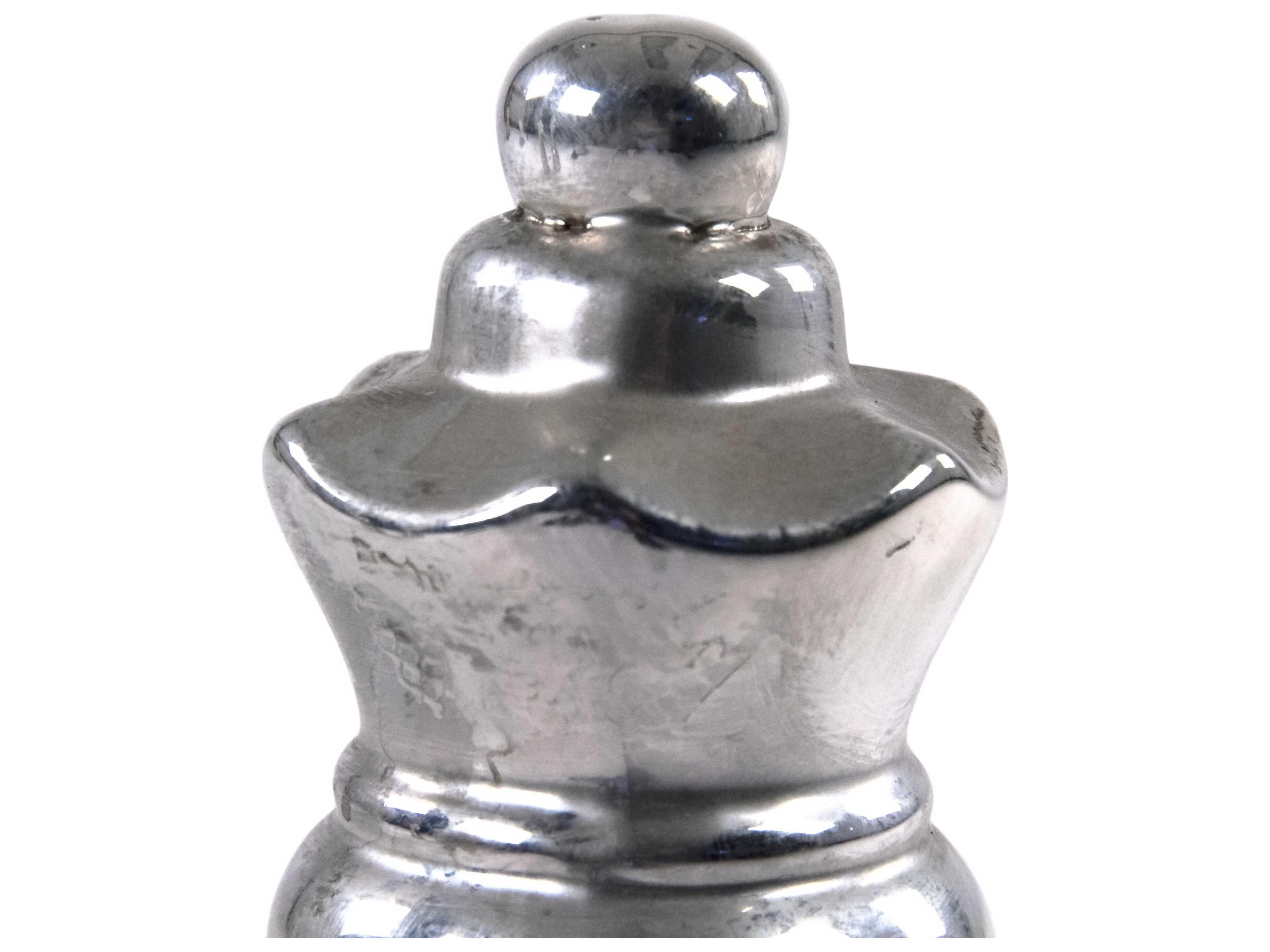 Zentique Queen Chess Metallic Silver Sculpture