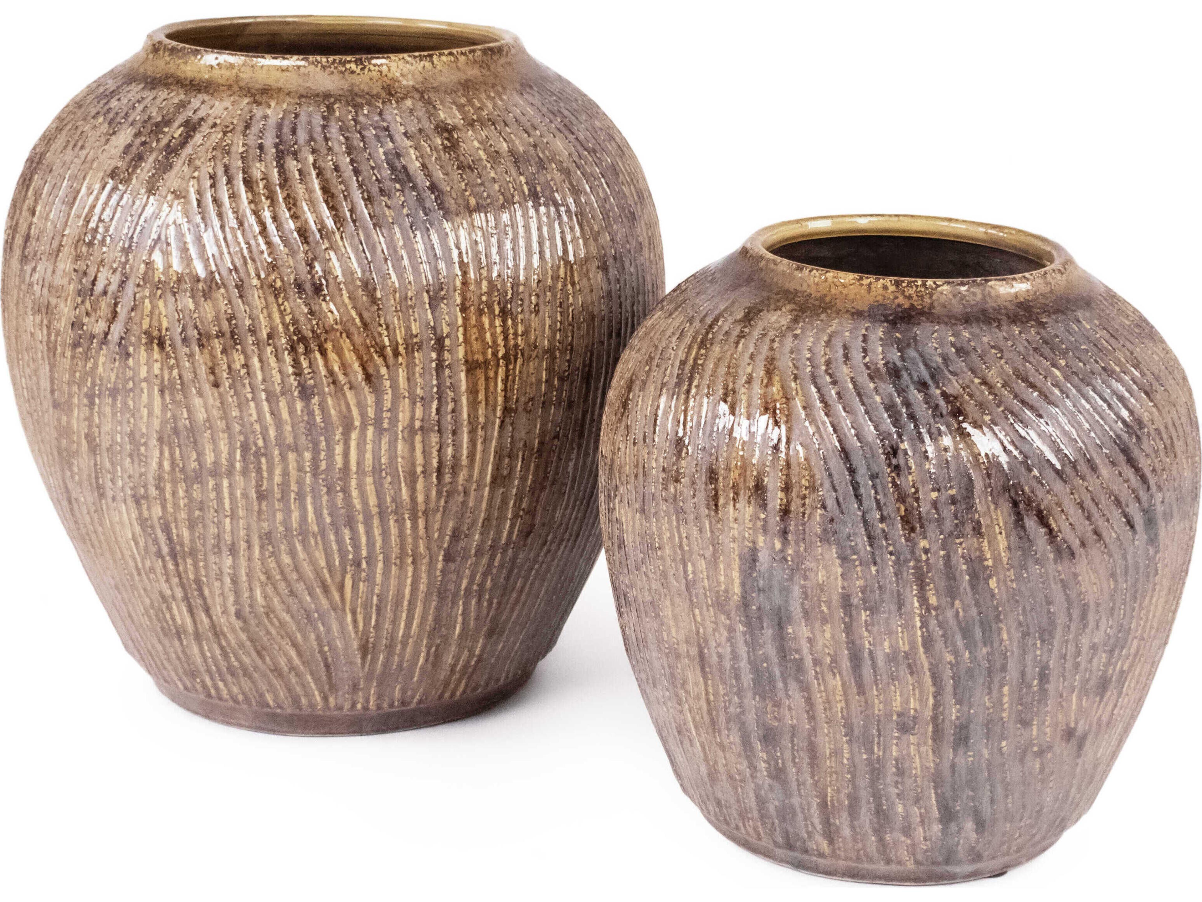 Zentique Distressed Textured Vase