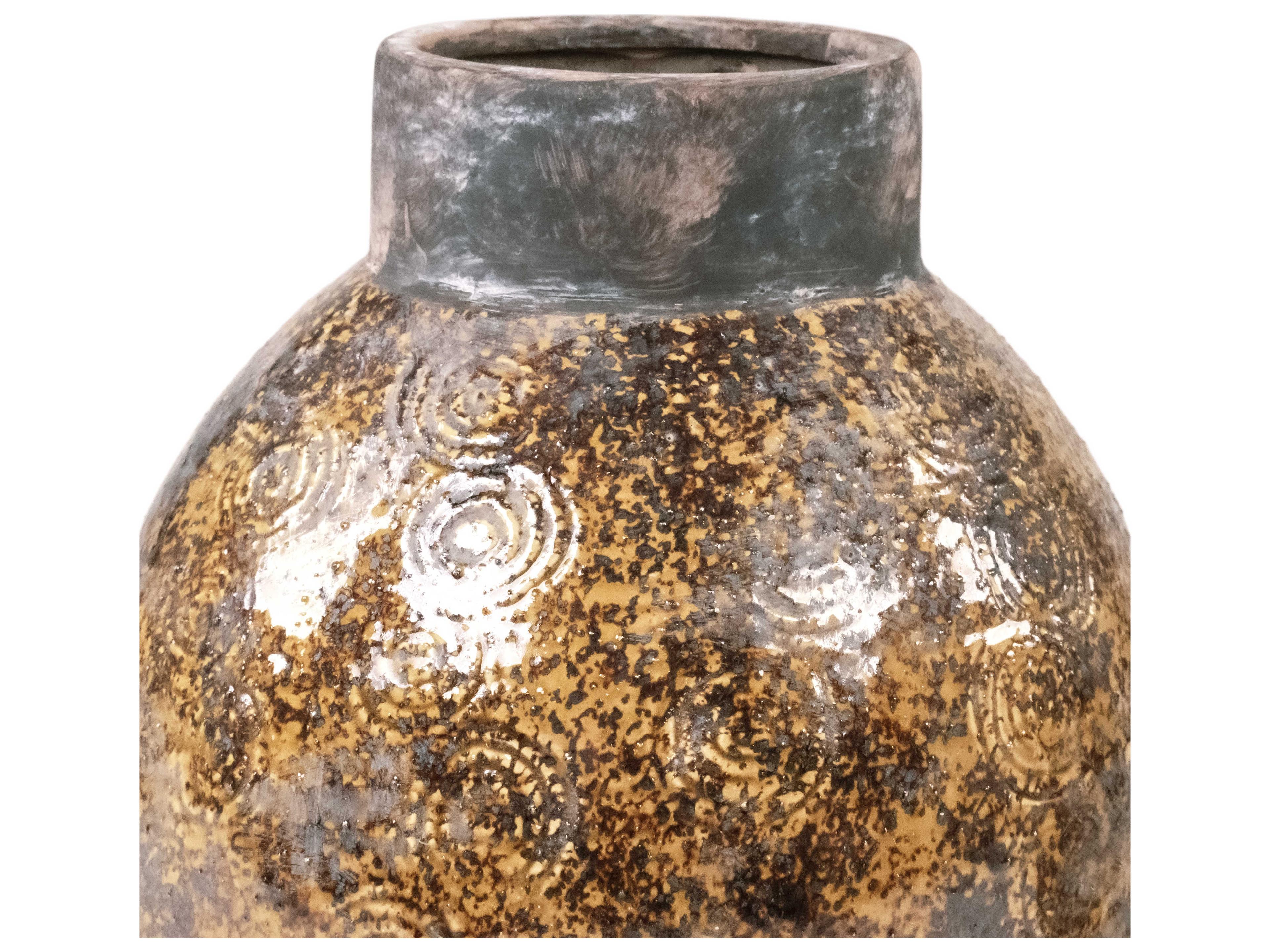 Zentique Distressed Textured Vase