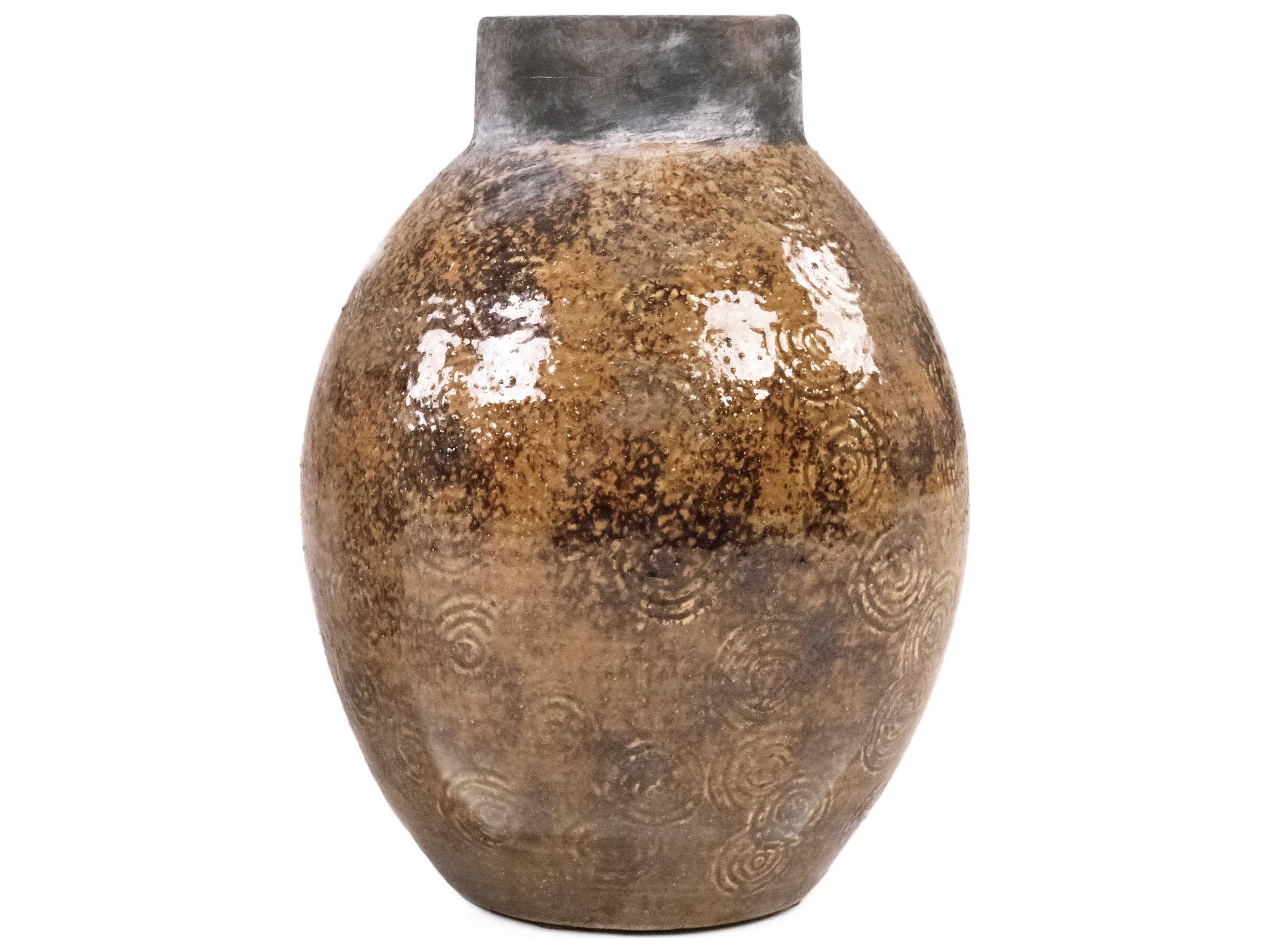 Zentique Distressed Textured Vase