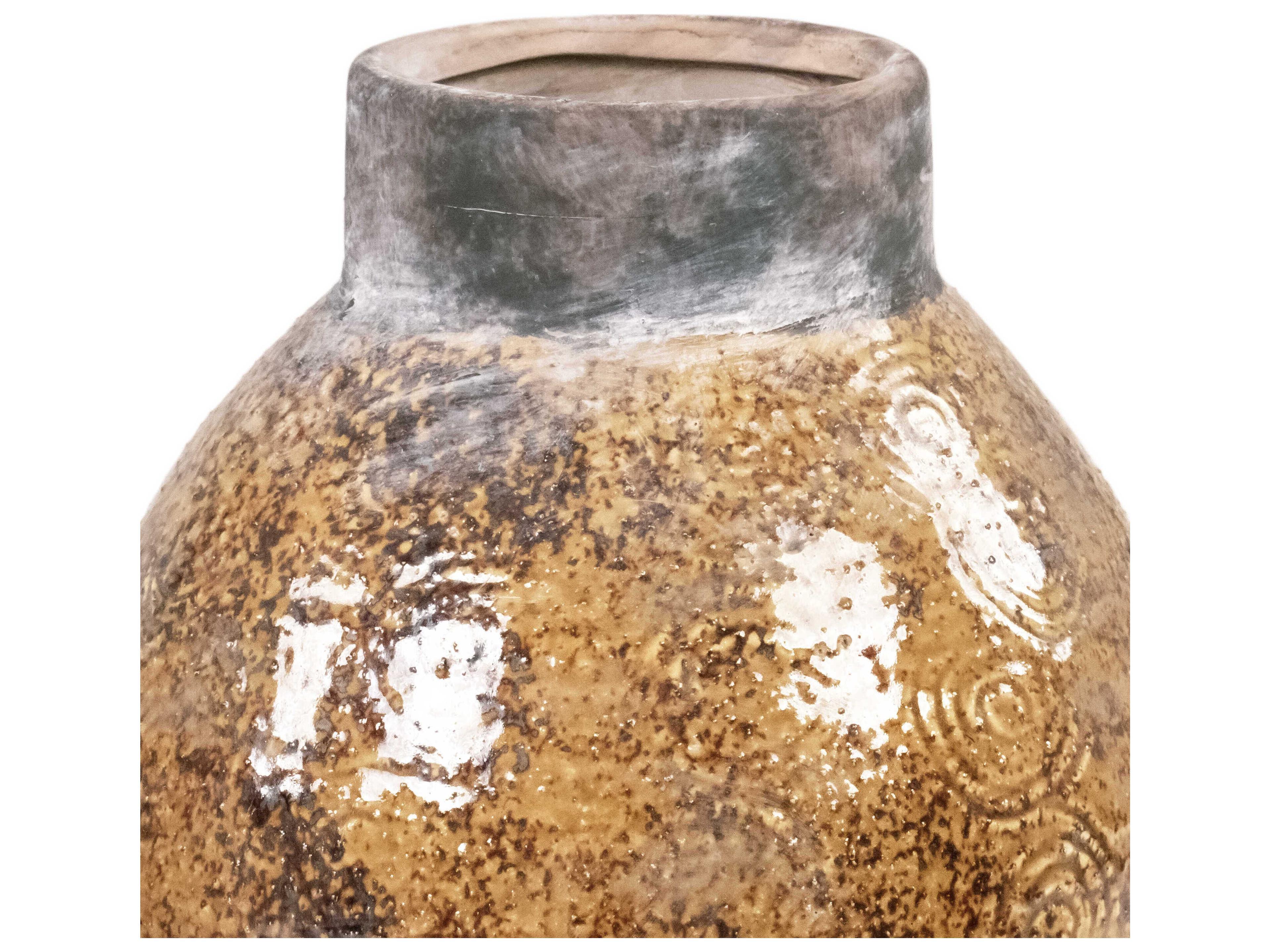 Zentique Distressed Textured Vase