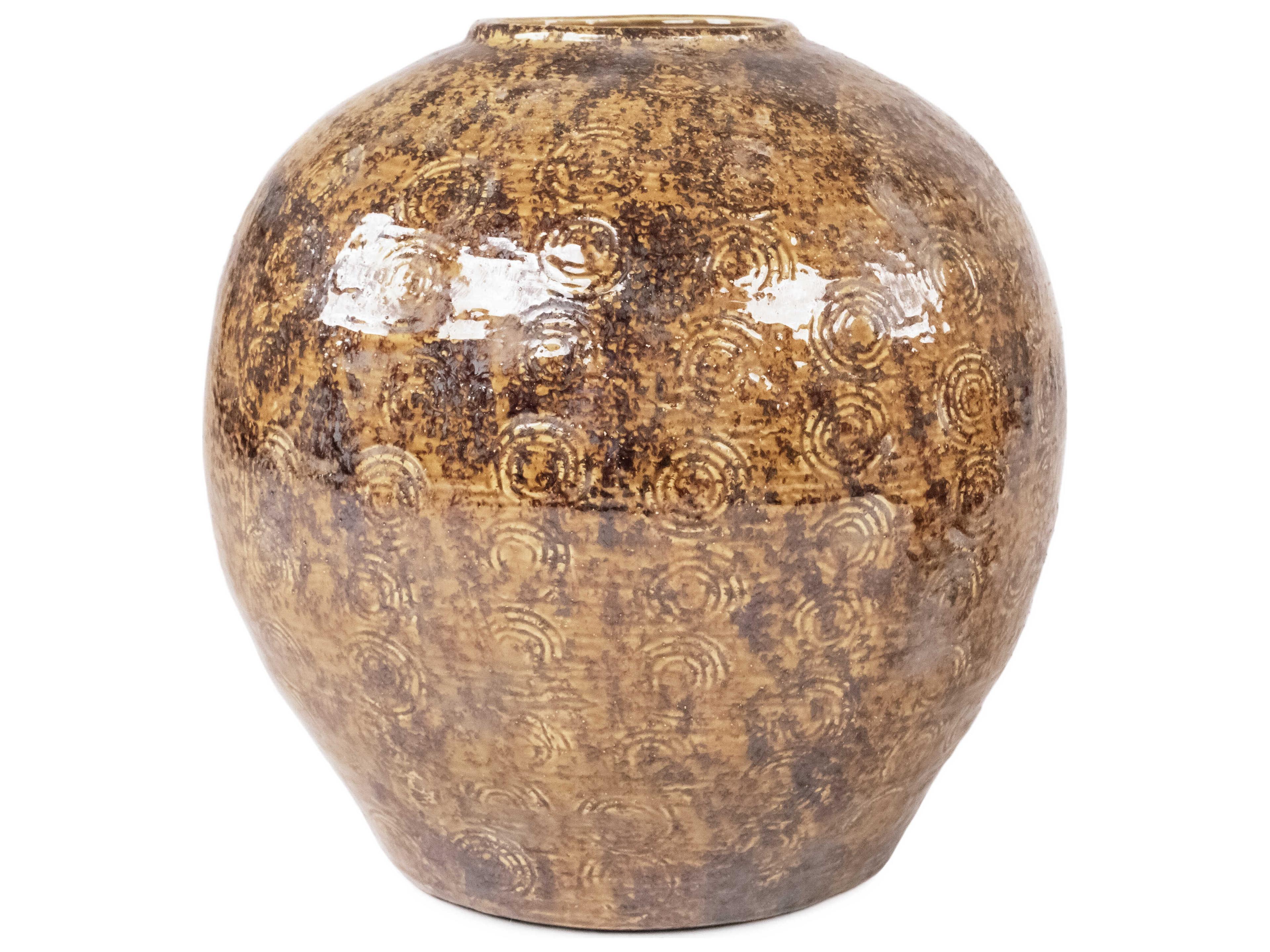 Zentique Distressed Textured Vase