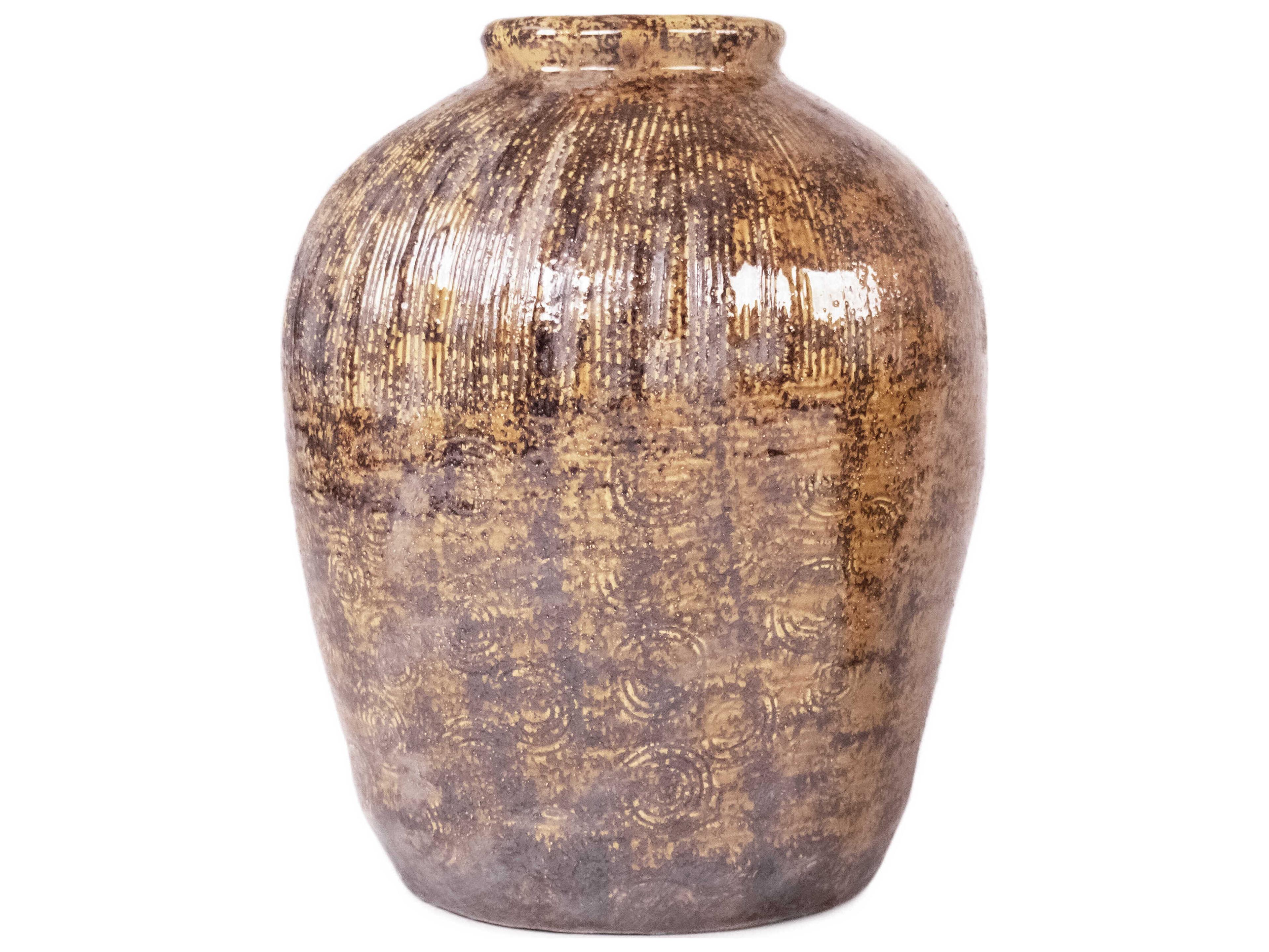 Zentique Distressed Textured Vase