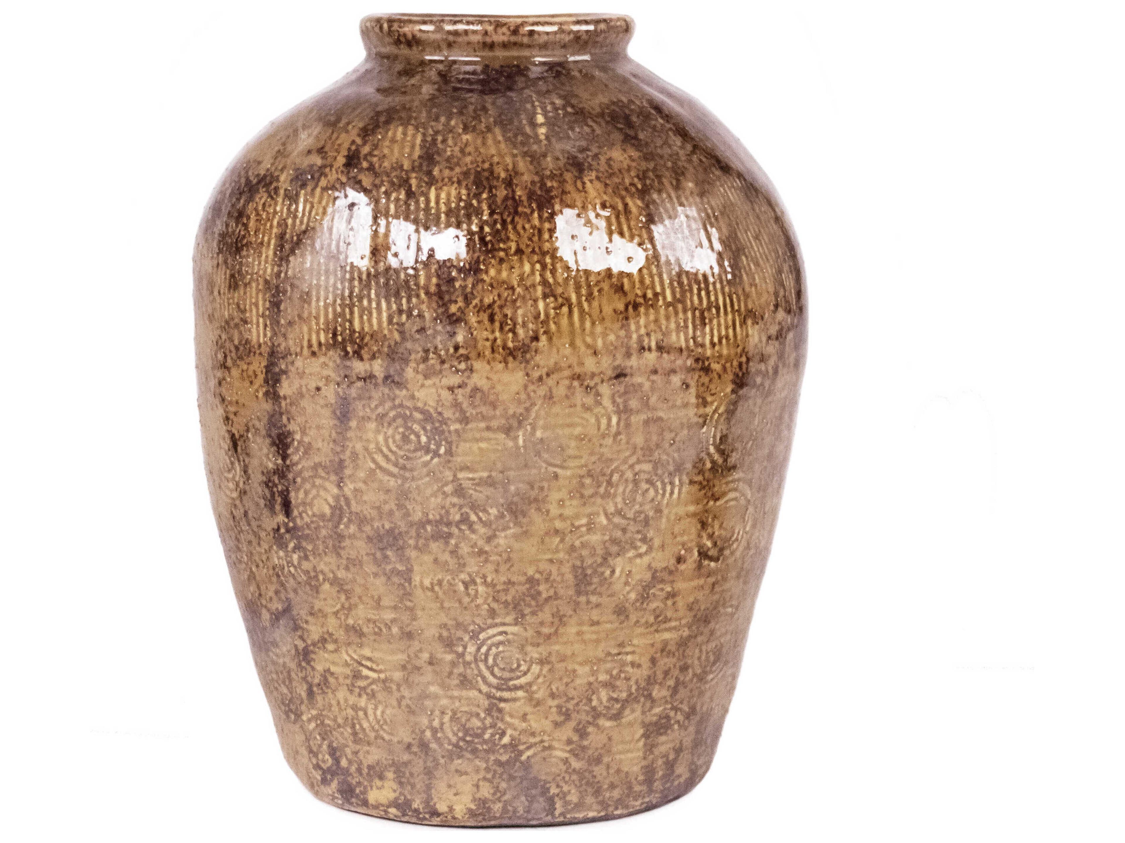 Zentique Distressed Textured Vase