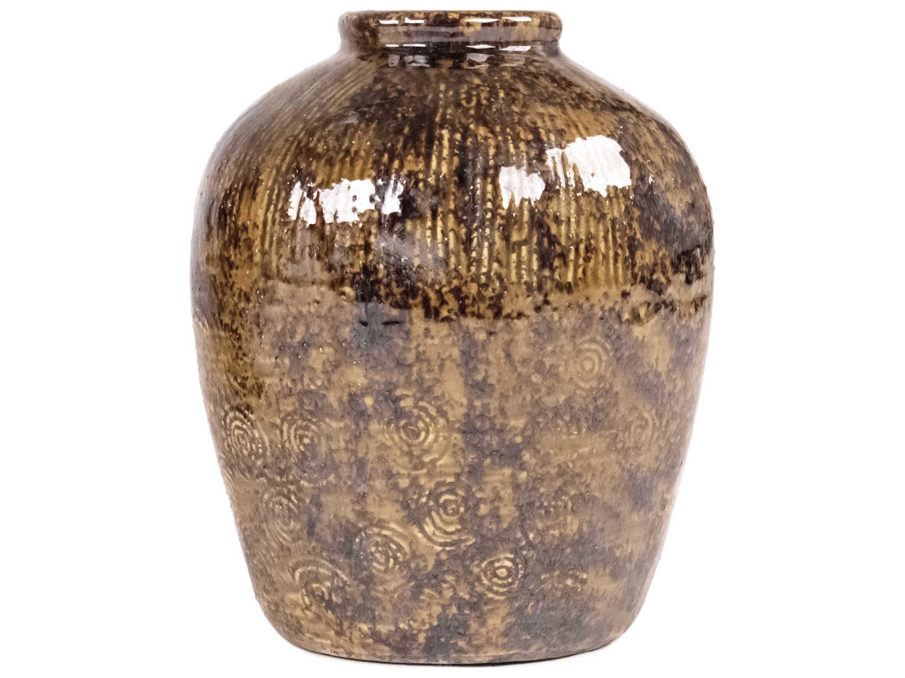 Zentique Distressed Textured Vase