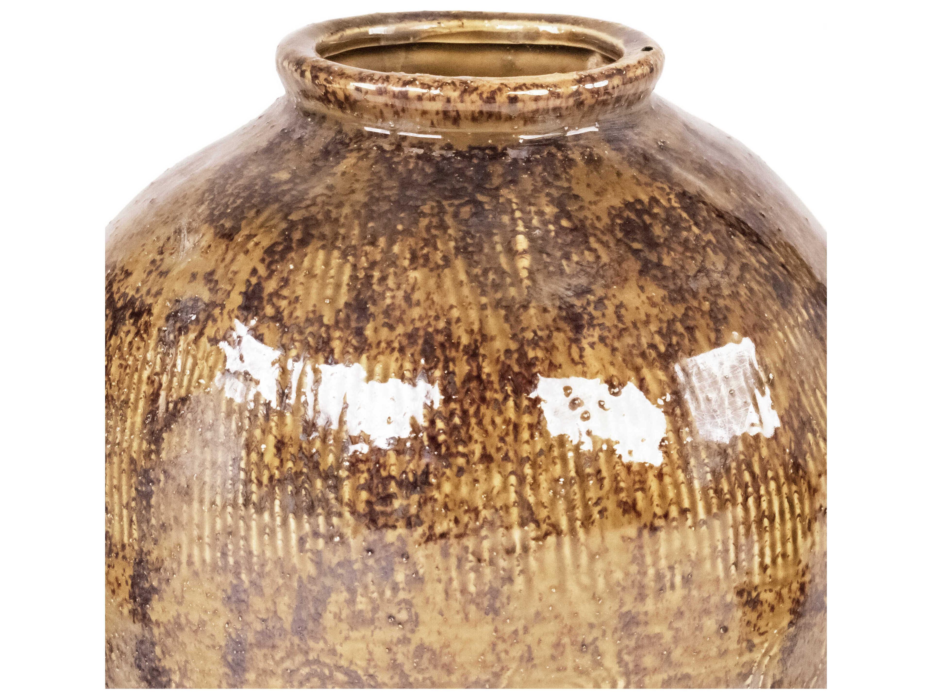 Zentique Distressed Textured Vase