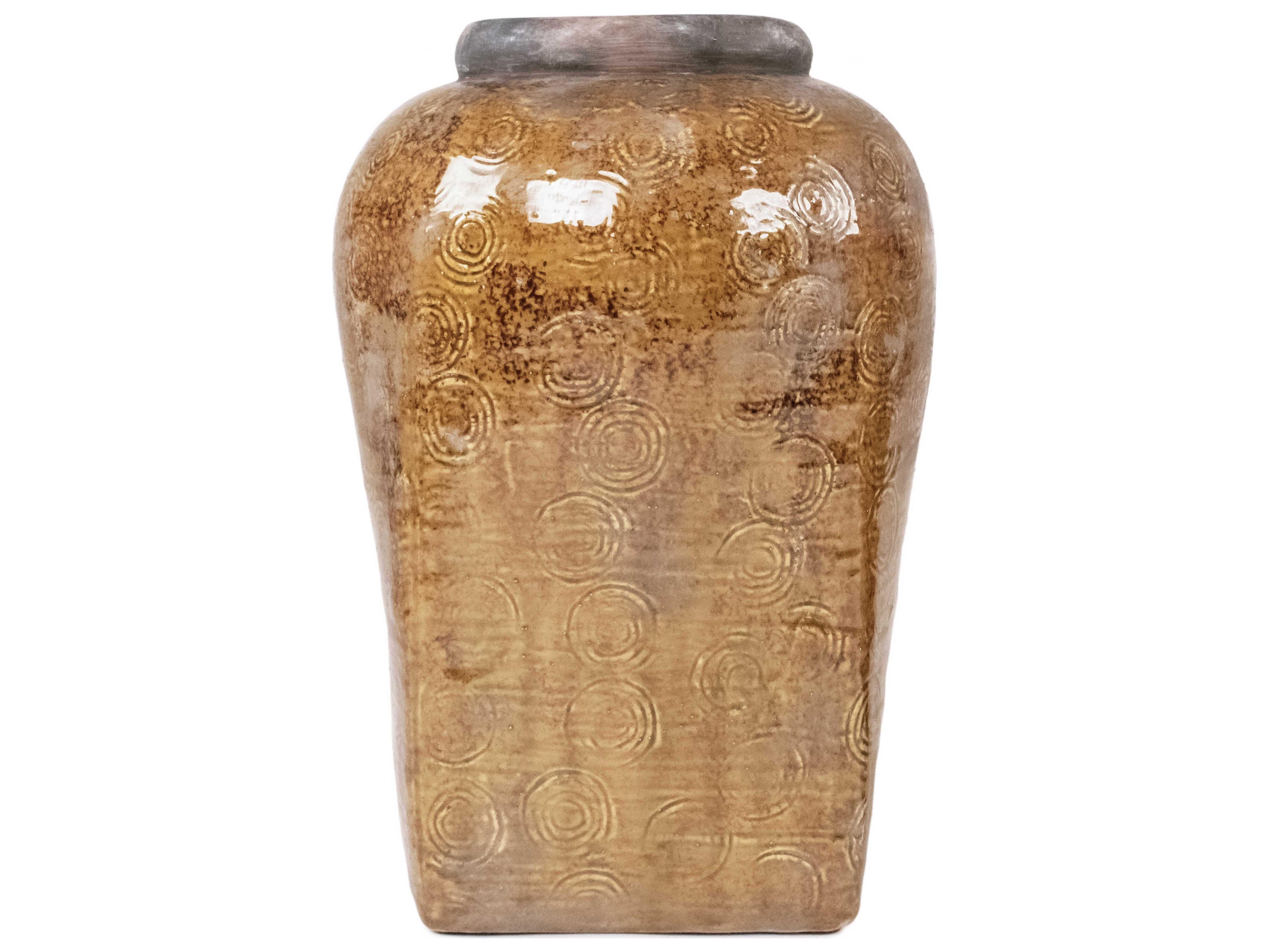 Zentique Distressed Textured Vase